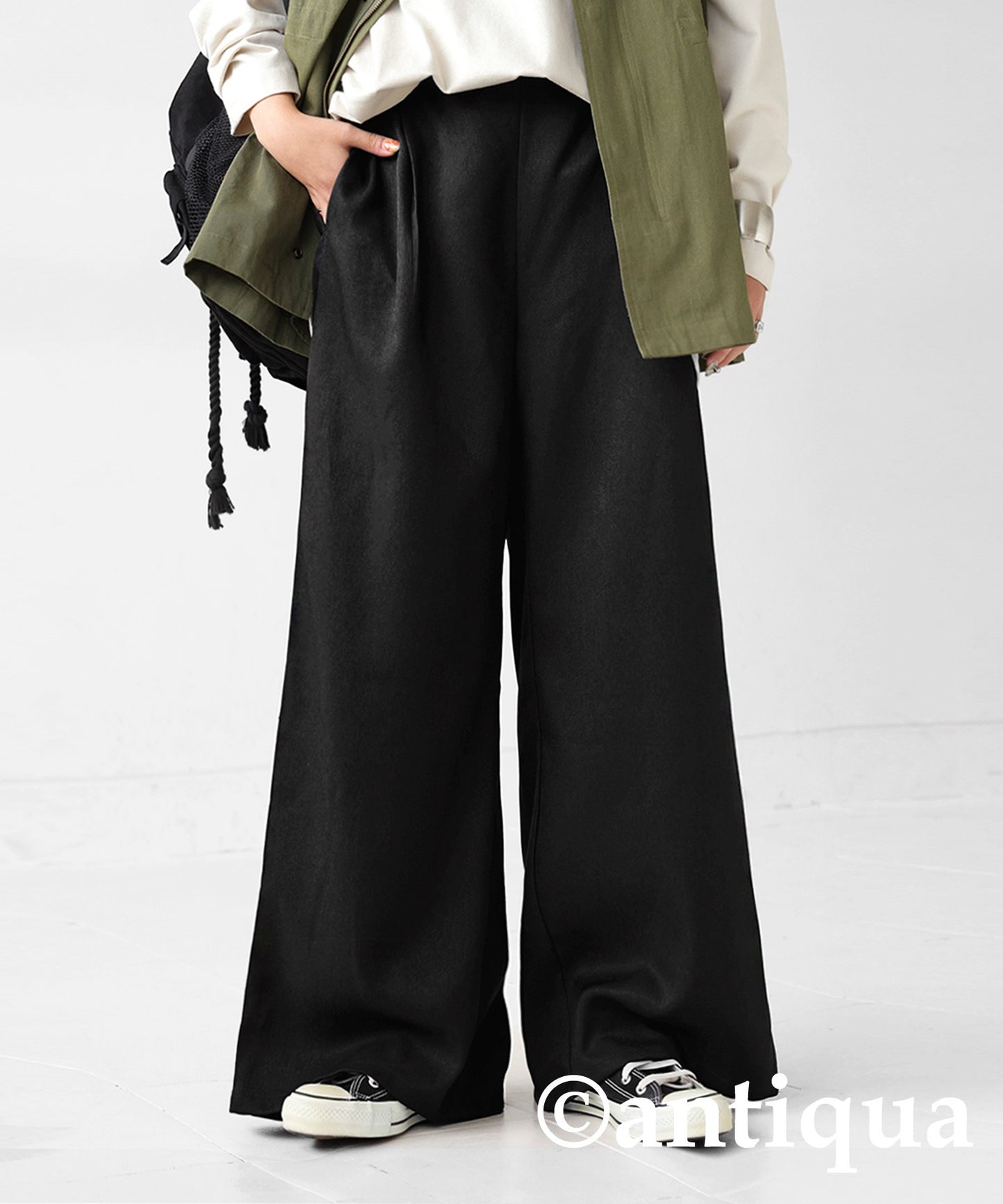 Woollike Wide Pants Ladies