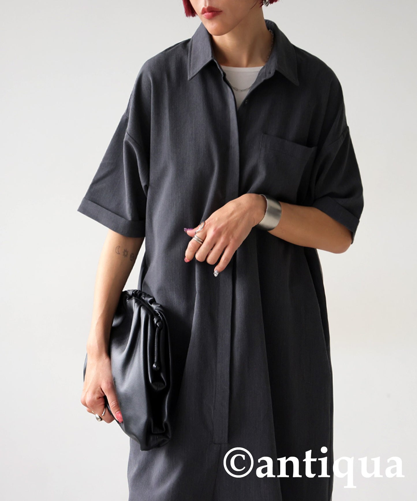 Short -Sleeved Jumpsuit Ladies
