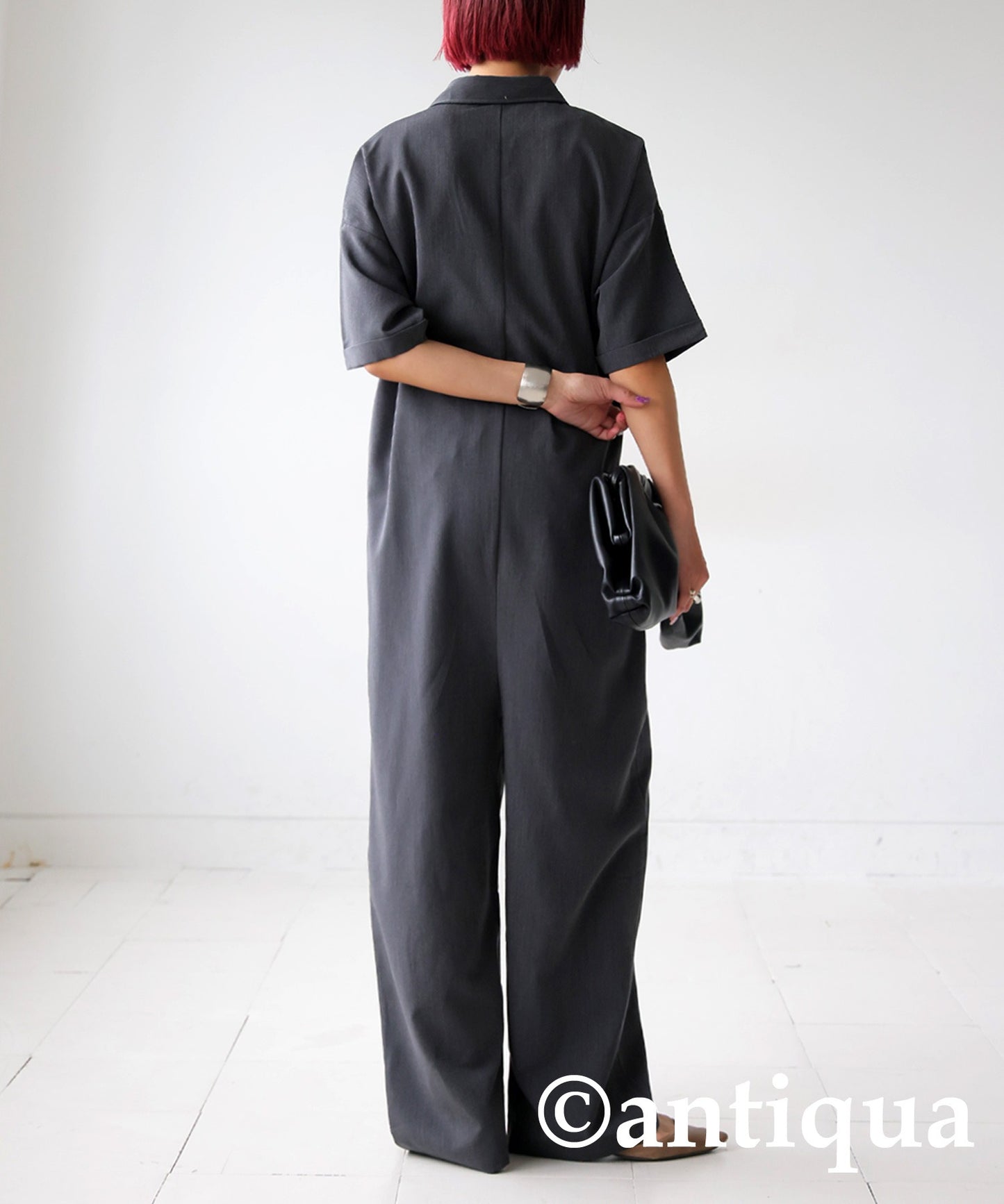 Short -Sleeved Jumpsuit Ladies