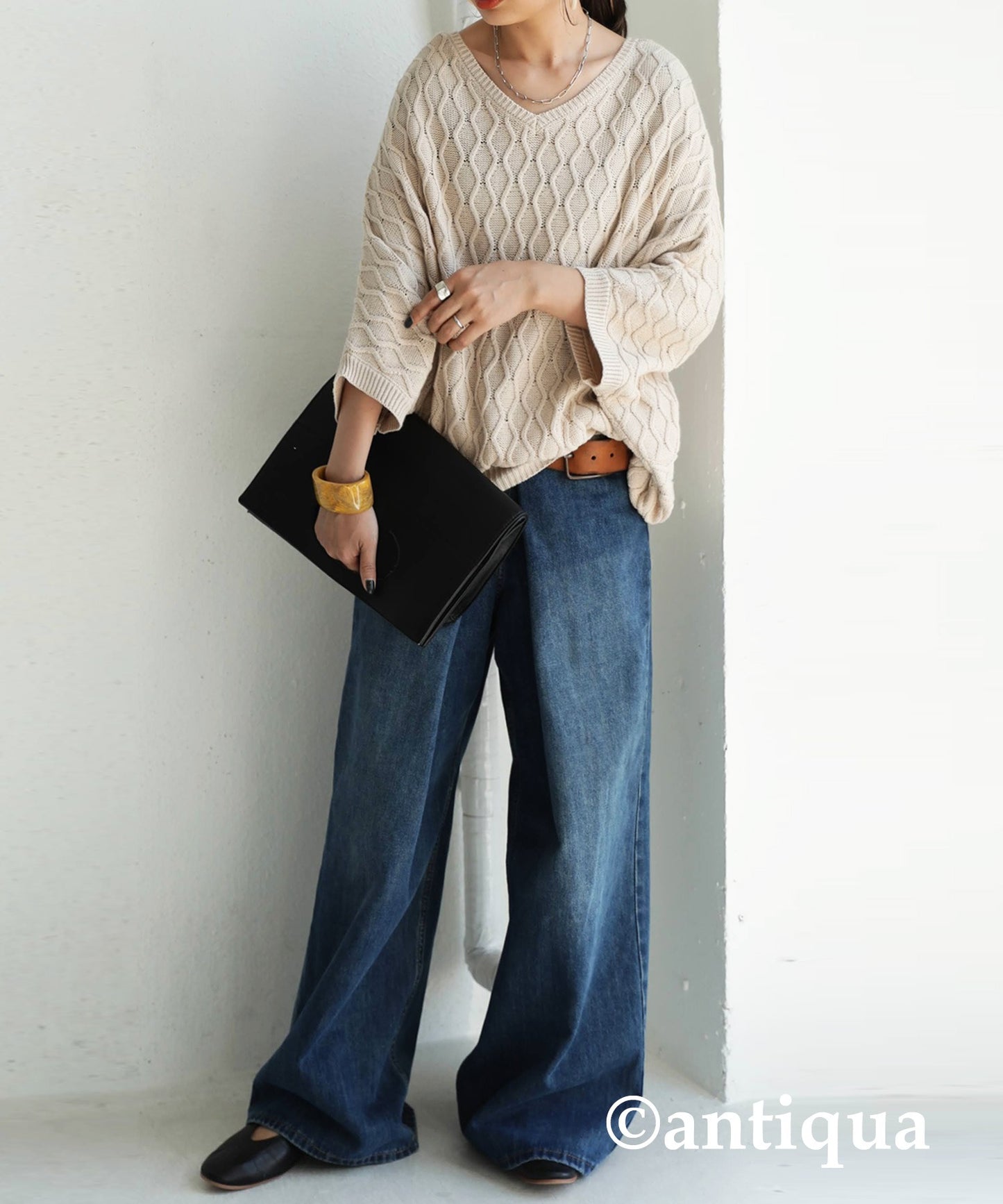 Alan Knit Dolman Ladies Tops Cotton 100%