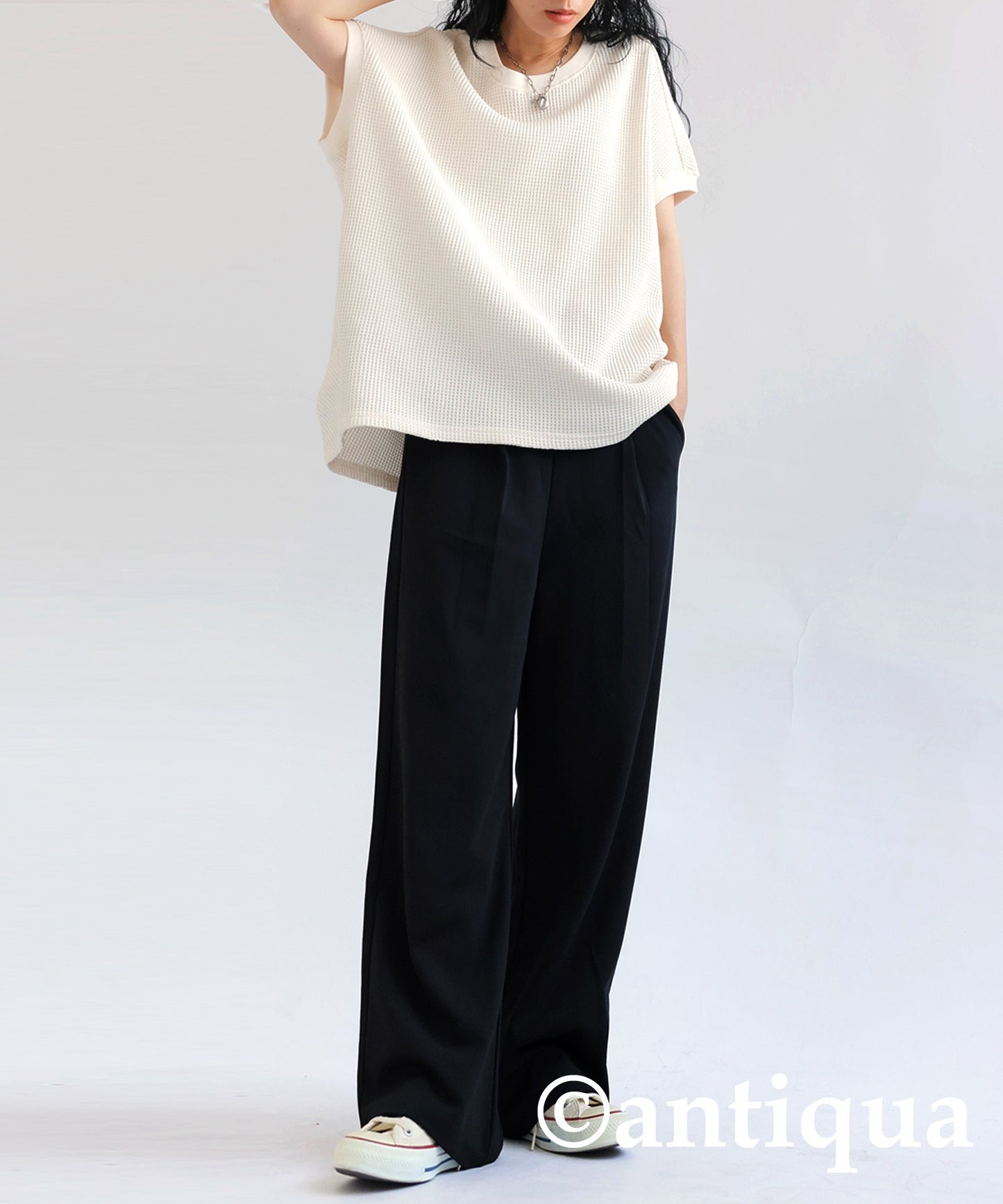 Georgette fabric Straight Pants Ladies