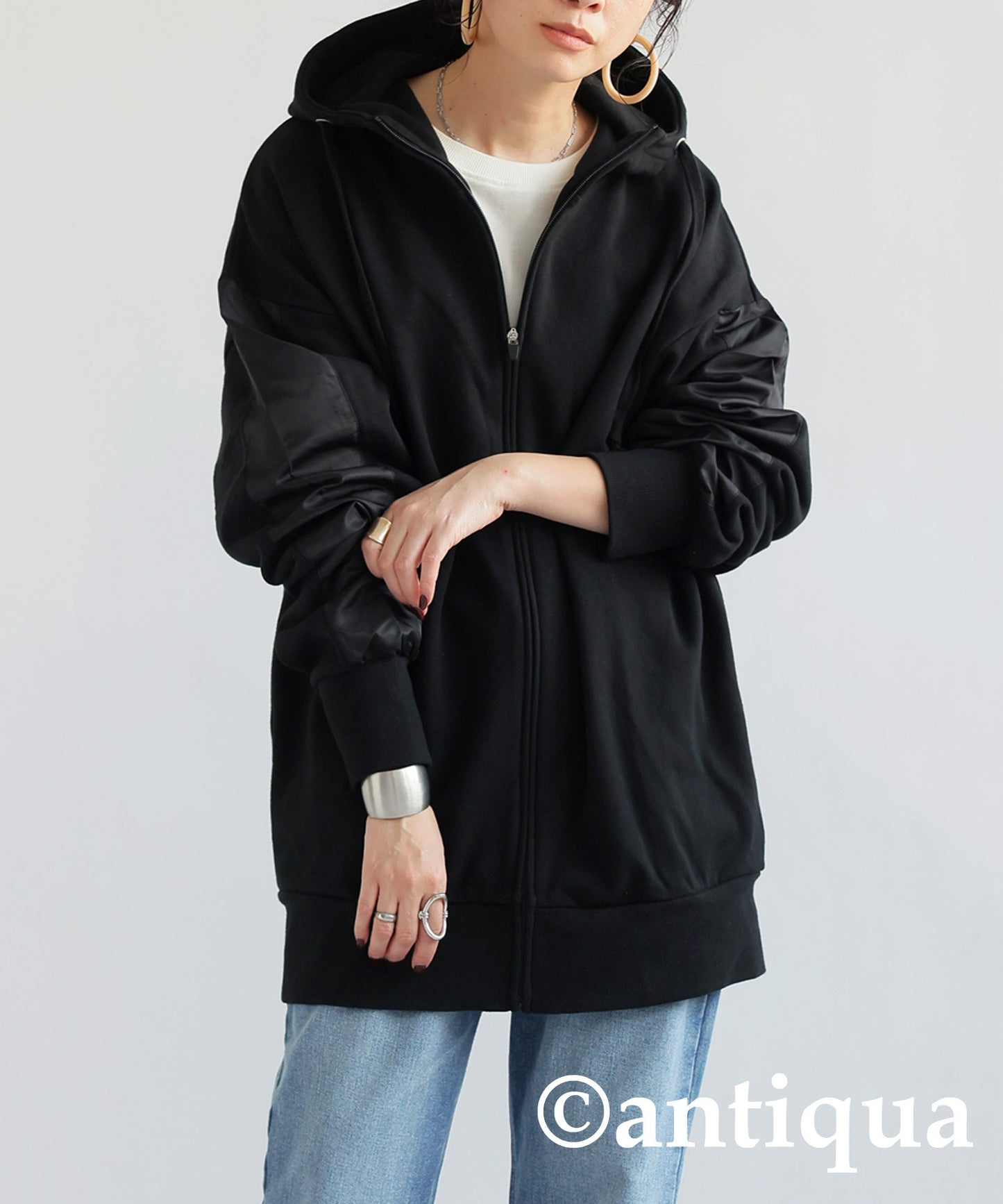 Nylon Line Hoodie Ladies