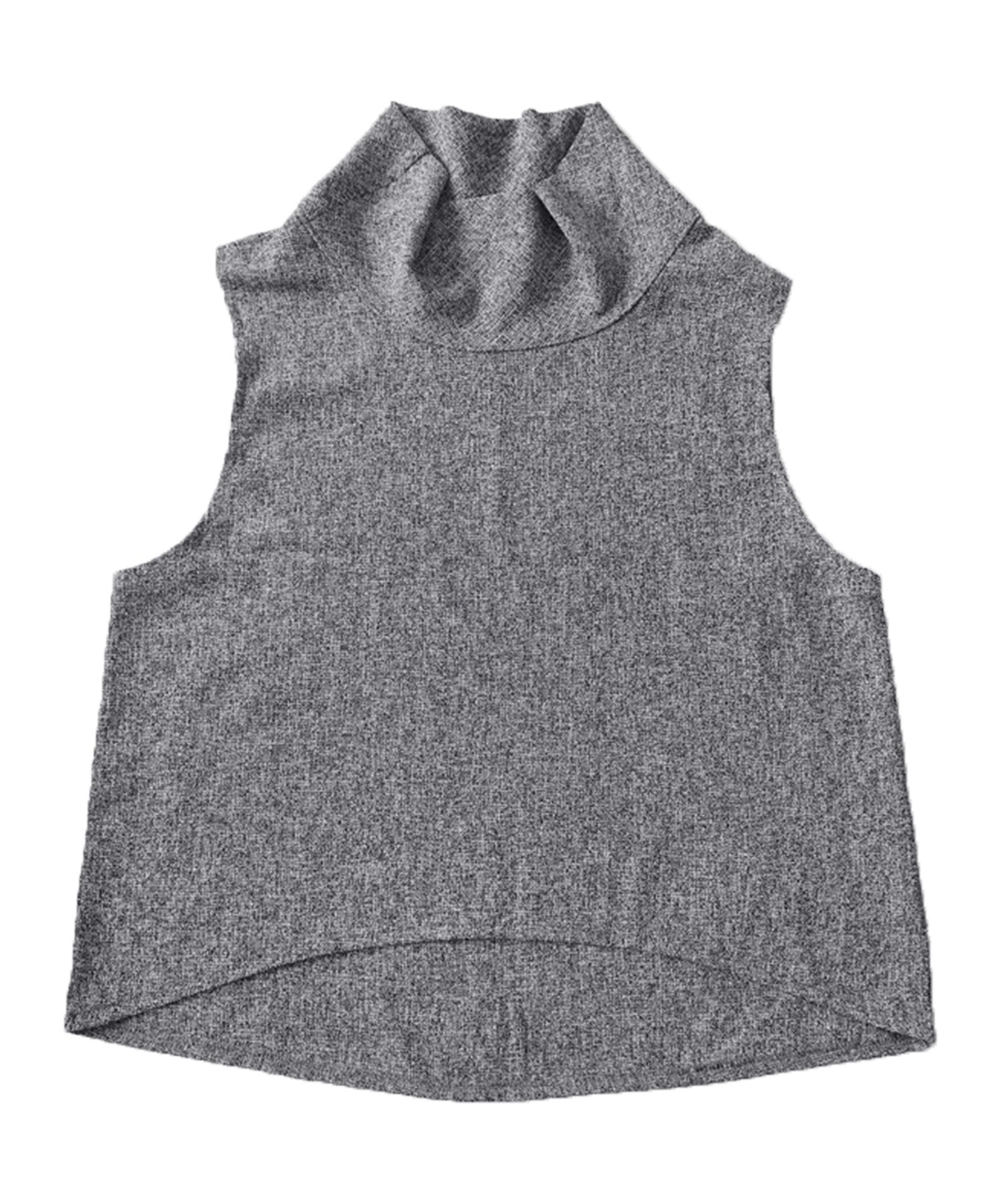 Tweed Bottle Neck Vest Ladies