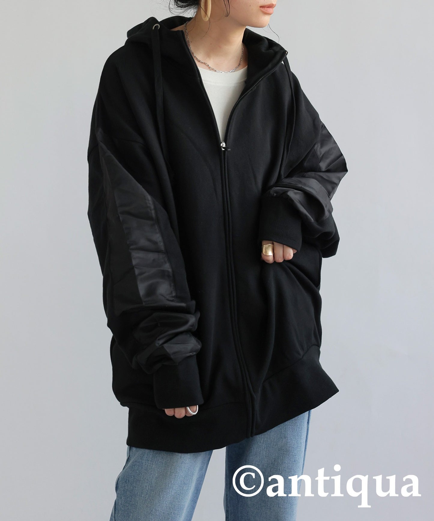 Nylon Line Hoodie Ladies