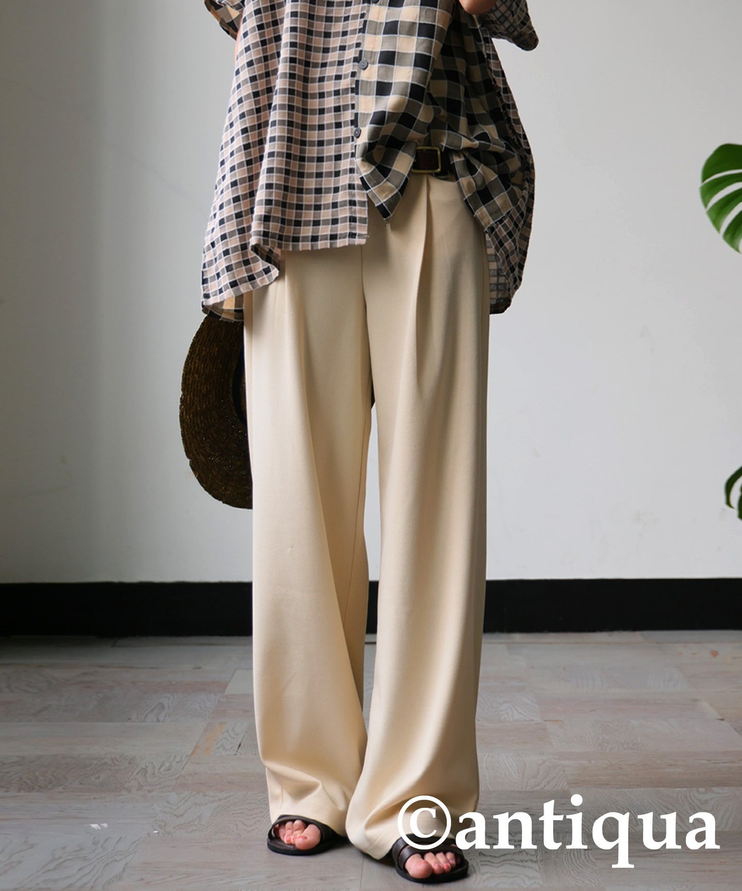 Georgette fabric Straight Pants Ladies