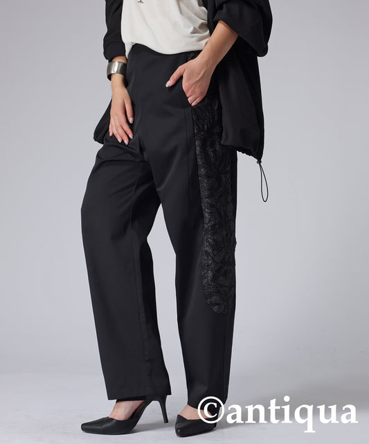 Jacquard Tapered Pants Ladies