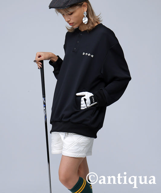 ANTIQUAGOLF×STCH Pullover Tops Ladies