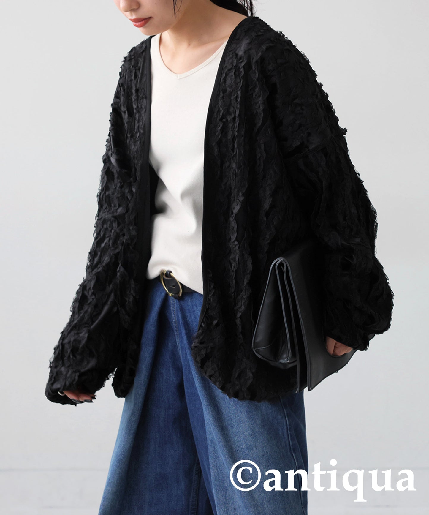 Lace Frill Cardigan Ladies