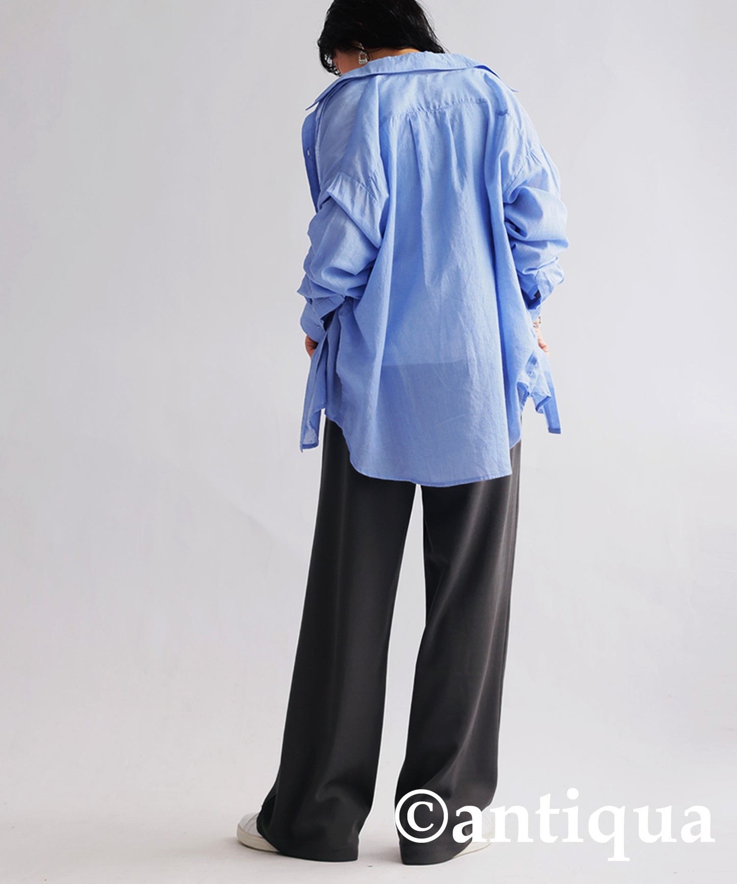 Georgette fabric Straight Pants Ladies