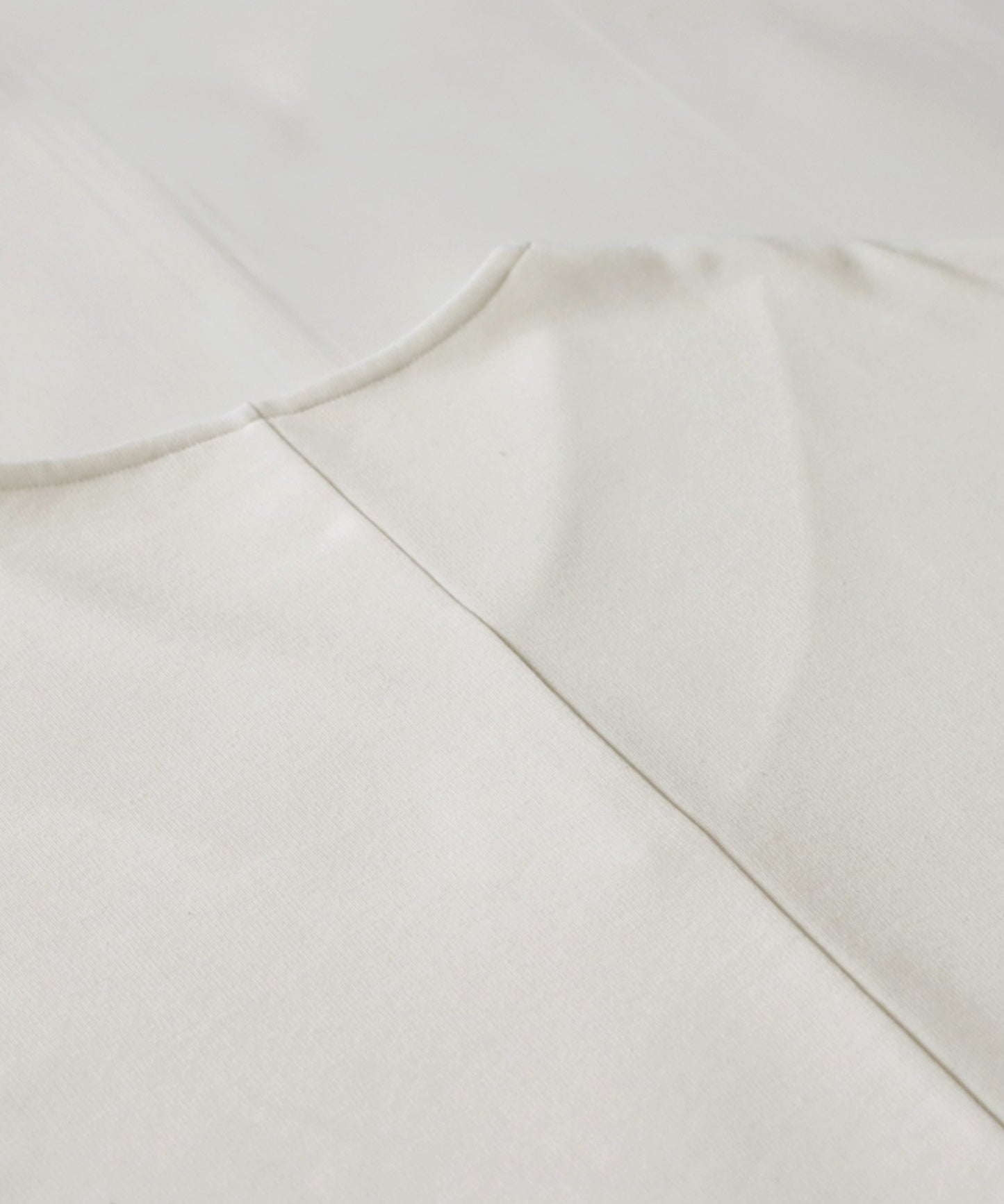 Ponte fabric Ladies T -shirt three quarter sleeve solid color