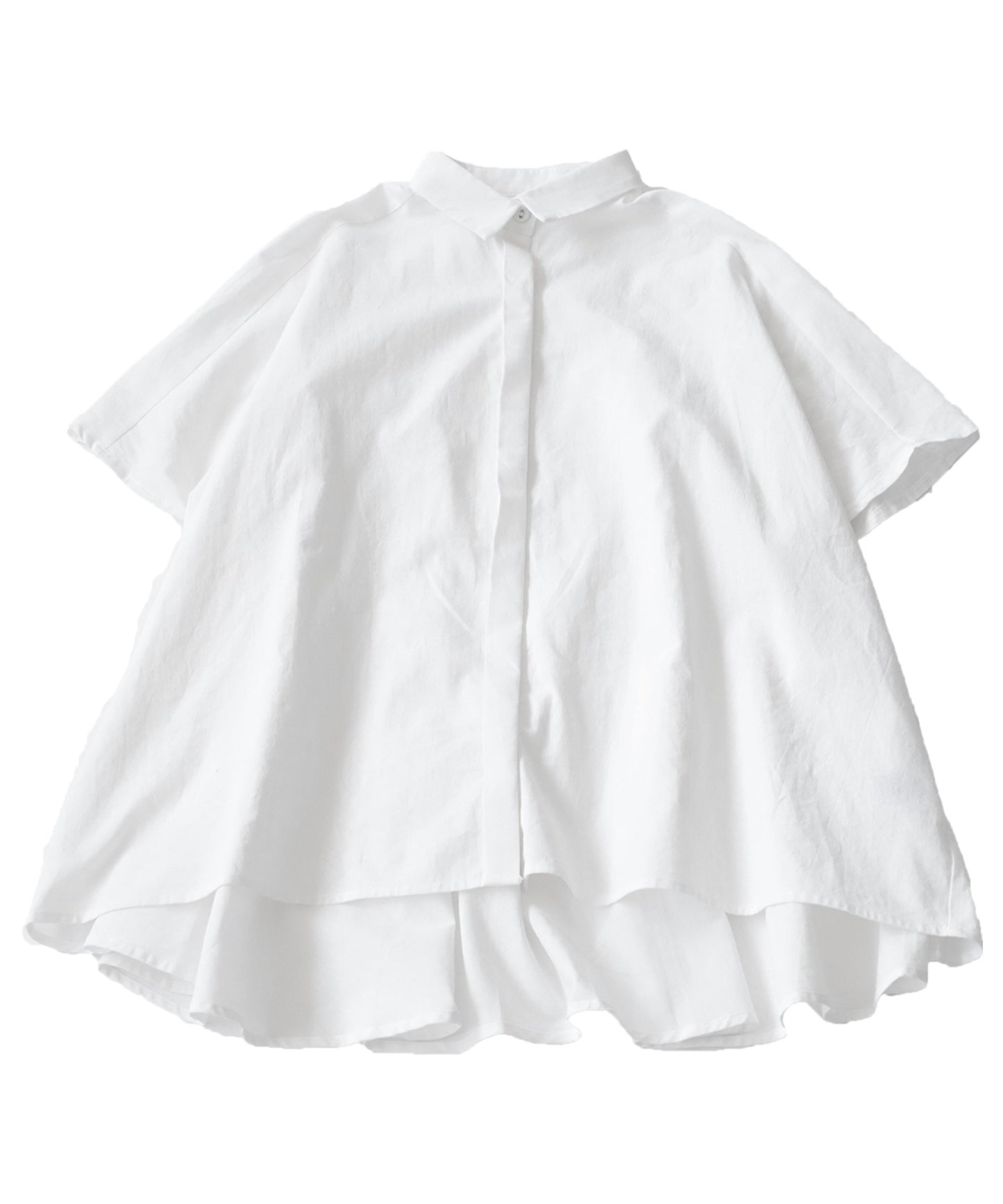 Cotton drape shirt women's tops