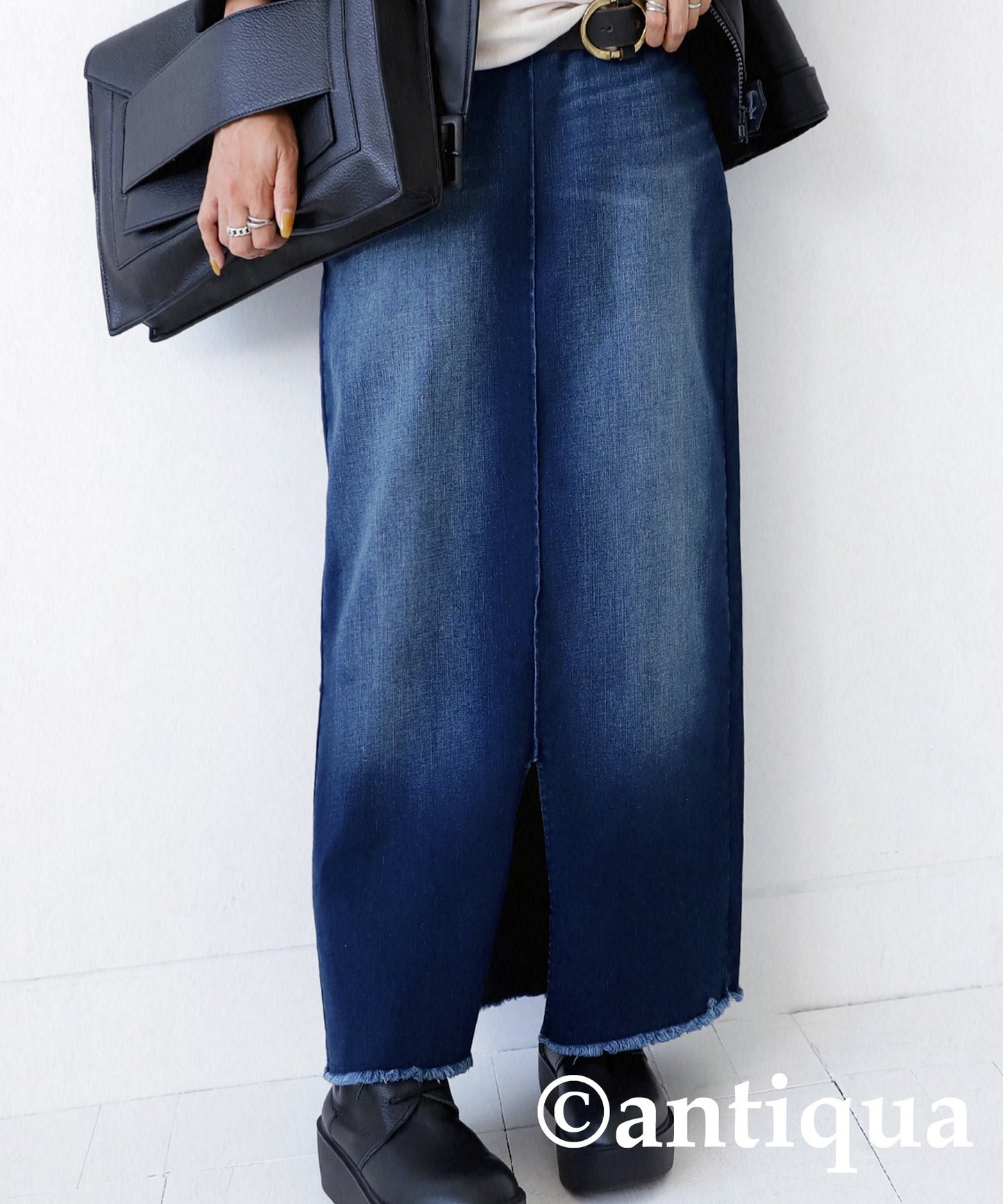 Denim Ladies skirt Long