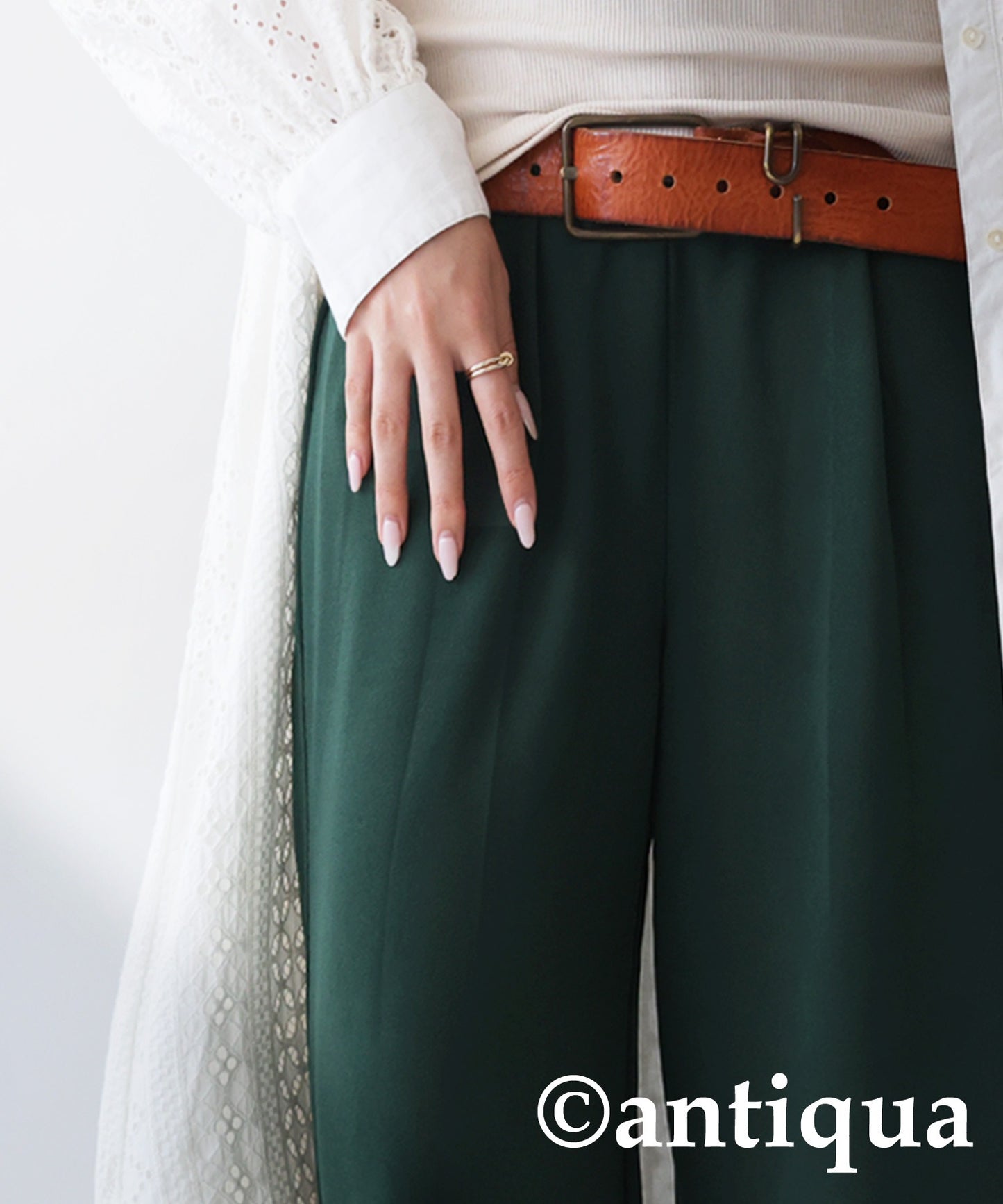 Georgette fabric Straight Pants Ladies