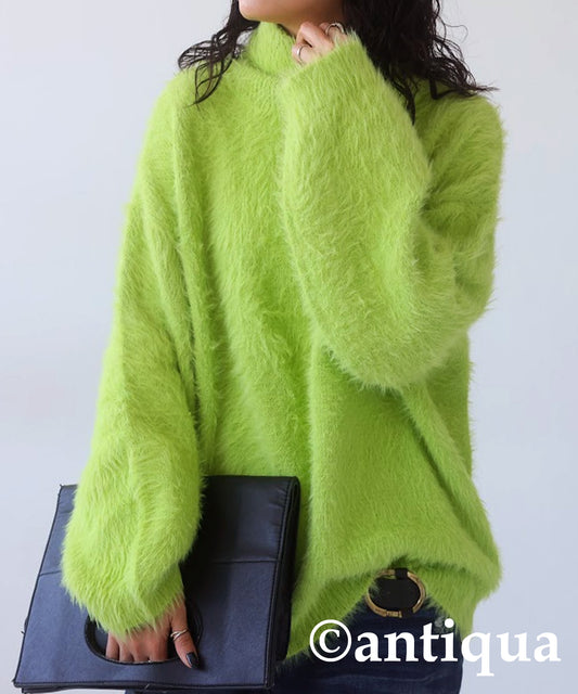 Feather High Neck Knit Ladies