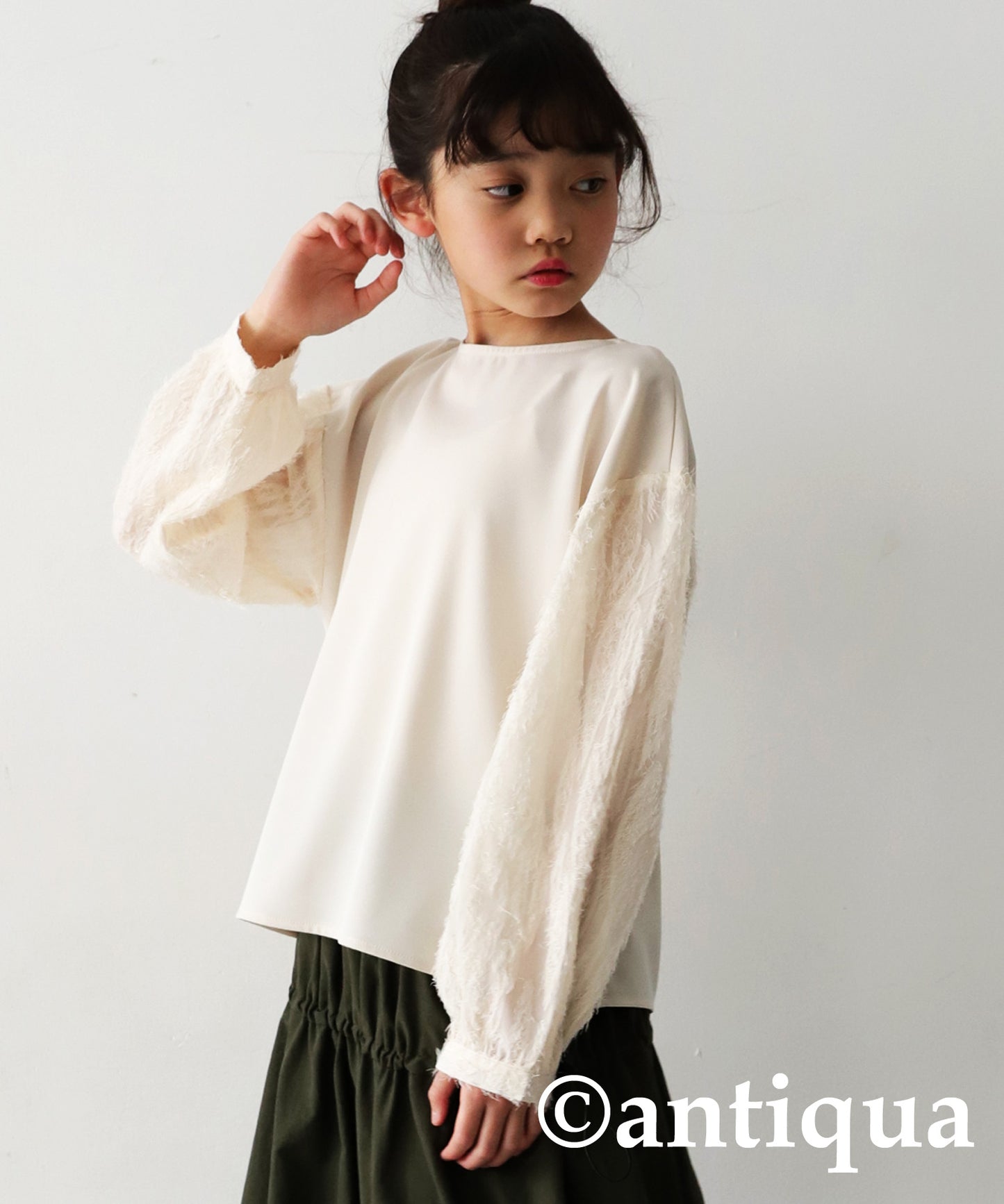 Jacquard Sheer Tops Junior