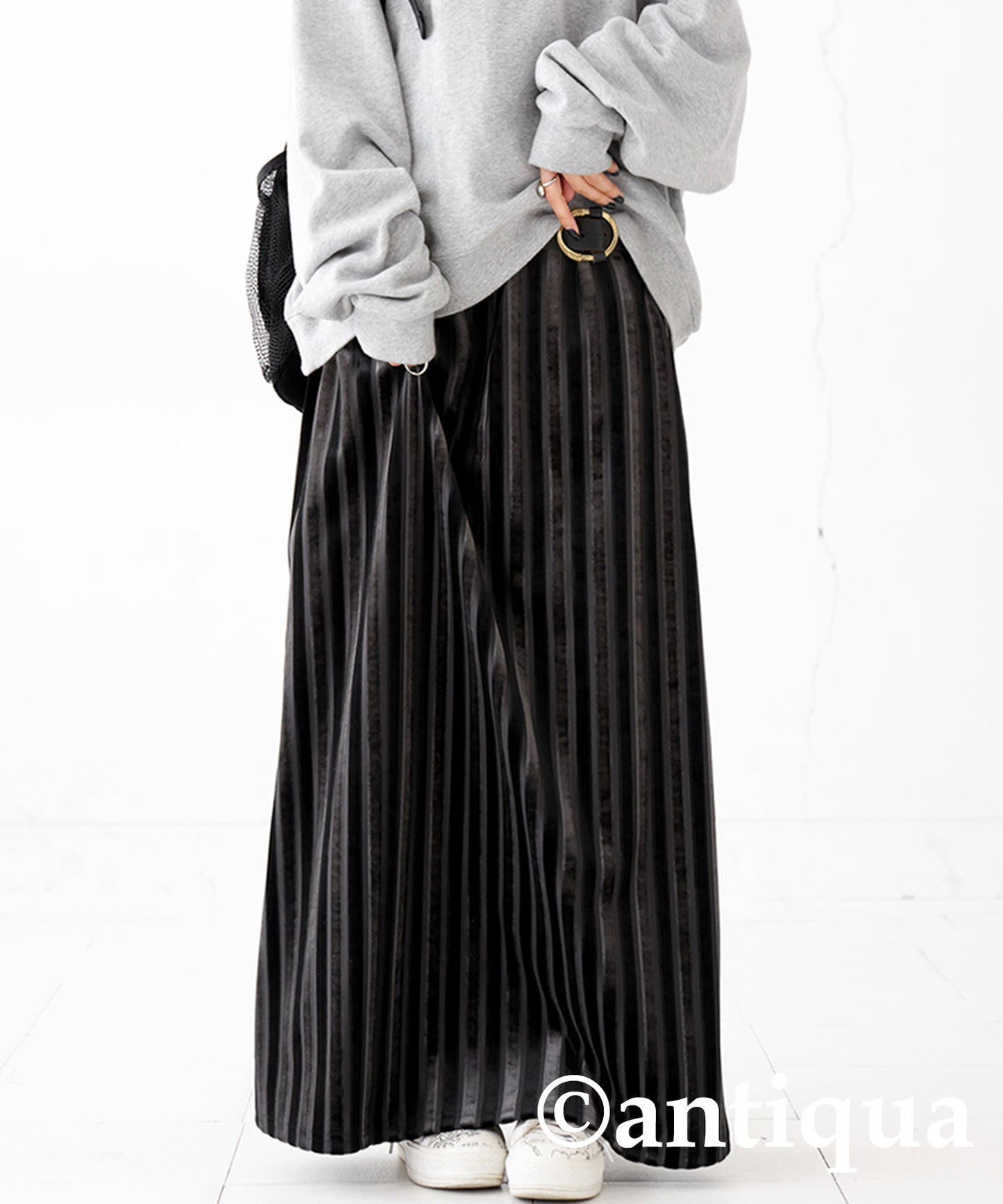 Velor Striped Skirt Ladies