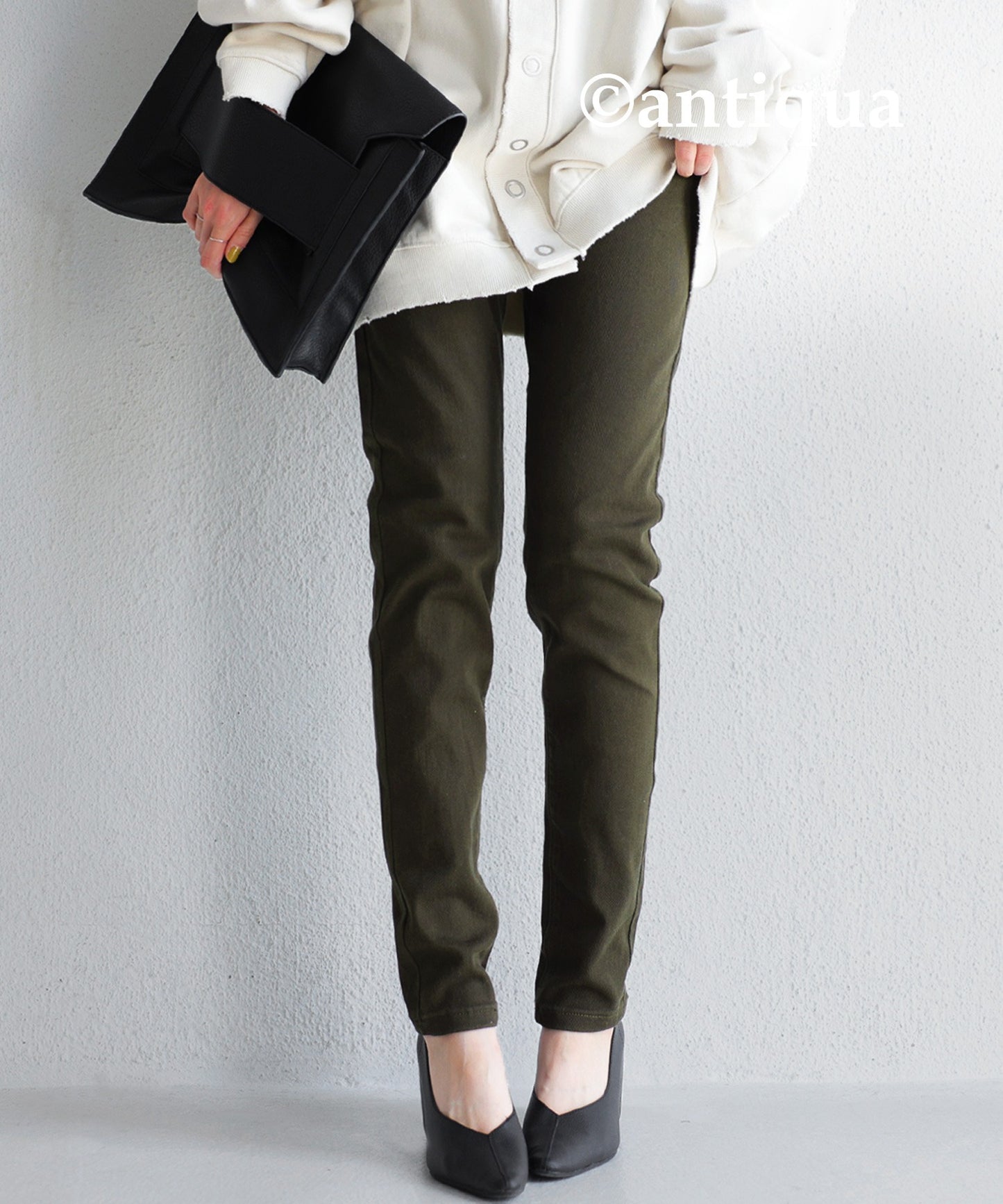 Skinny stretch Ladies pants color pants