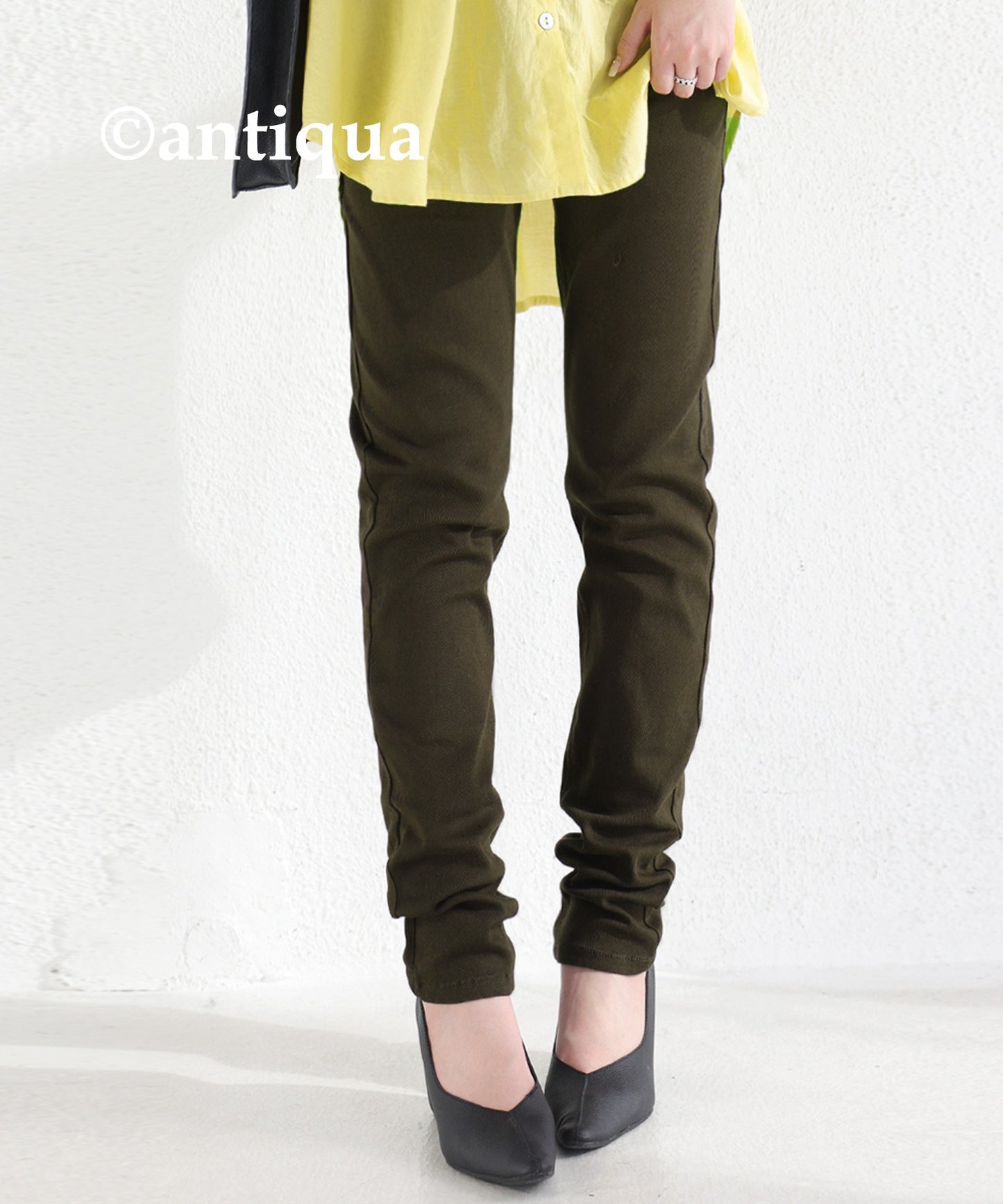 Skinny stretch Ladies pants color pants