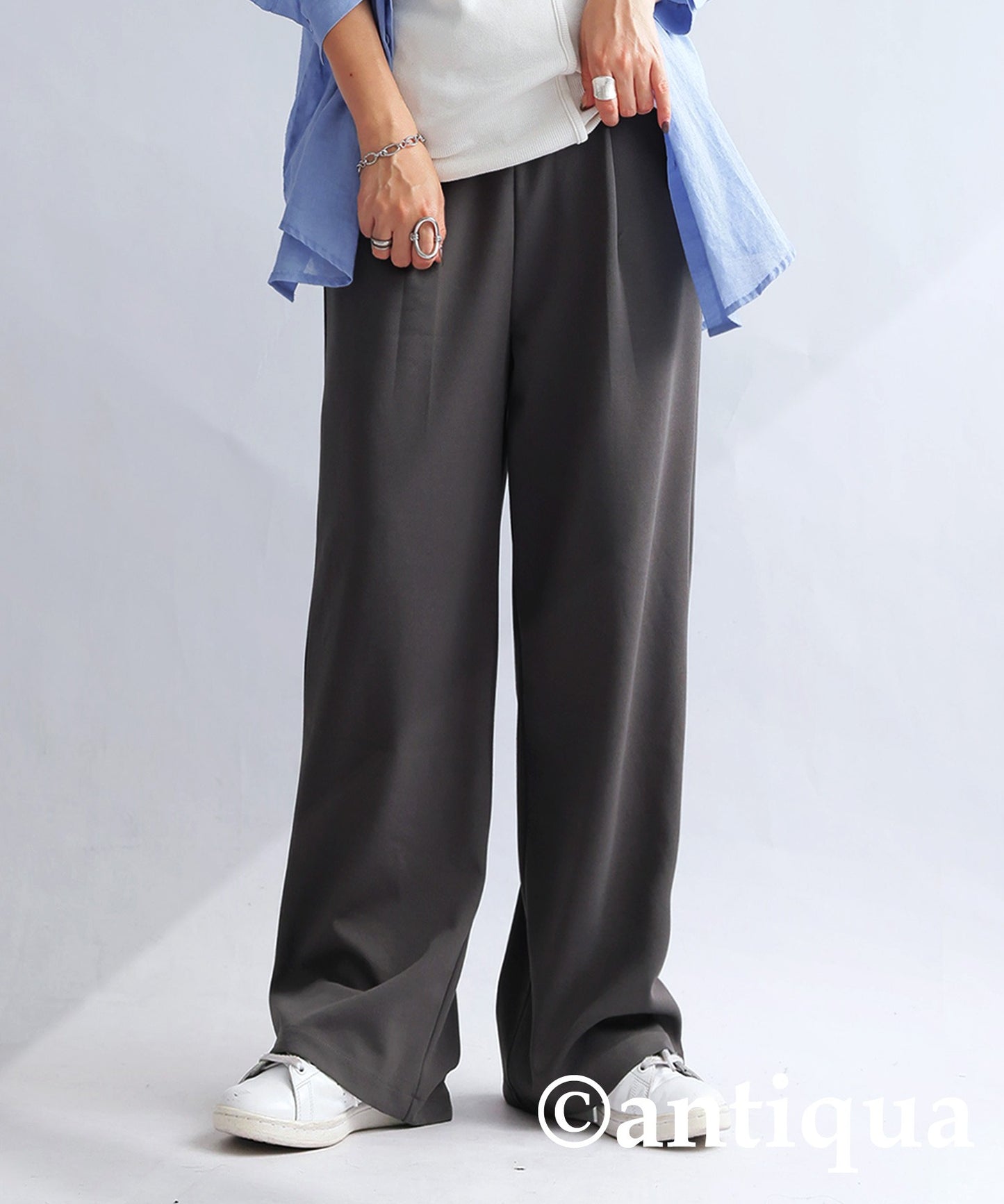 Georgette fabric Straight Pants Ladies