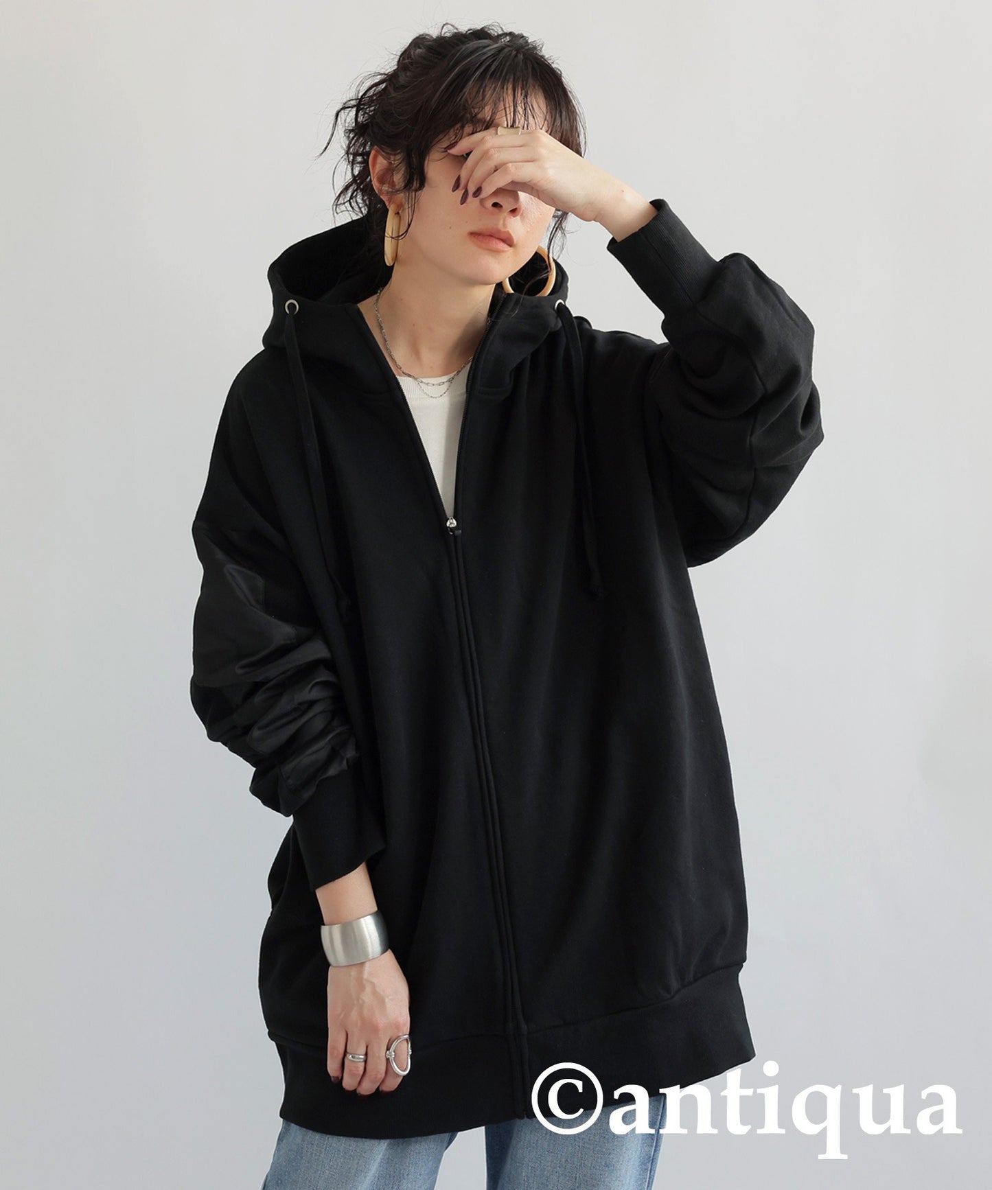 Nylon Line Hoodie Ladies