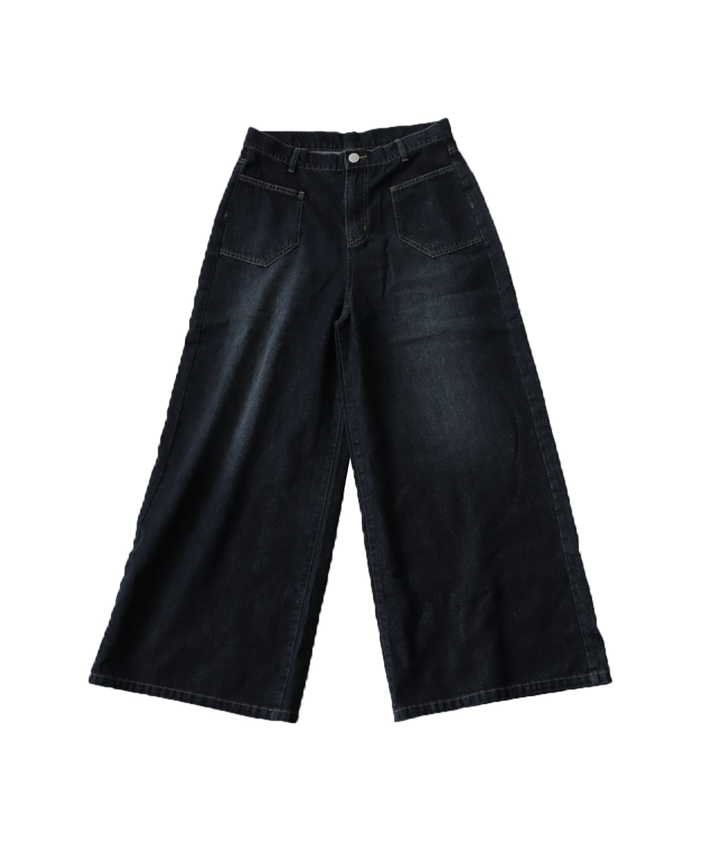 Wide denim pants Men's