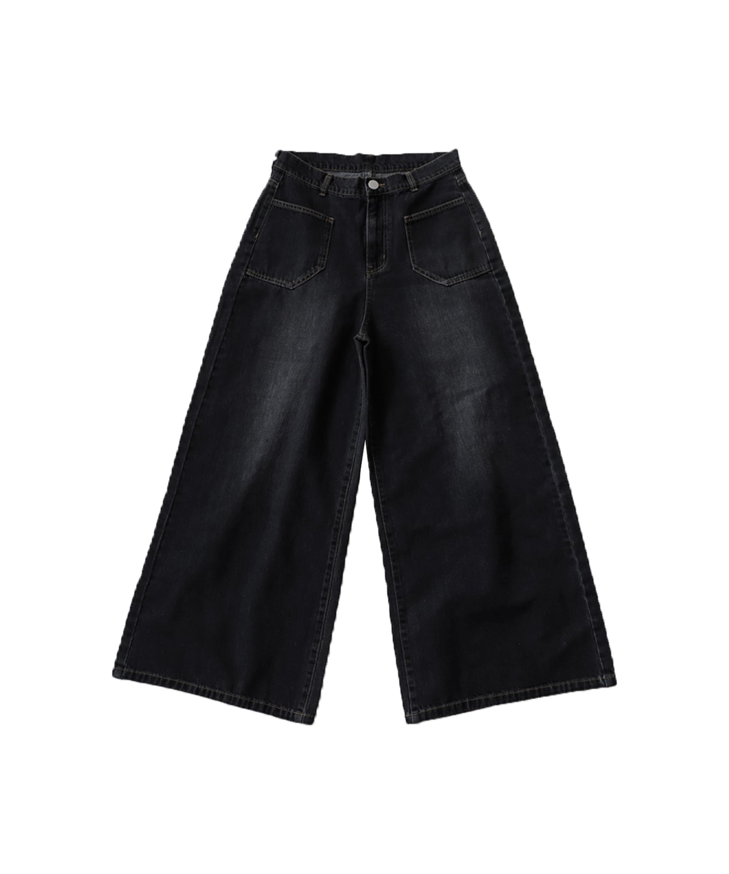 Wide denim pants Men's