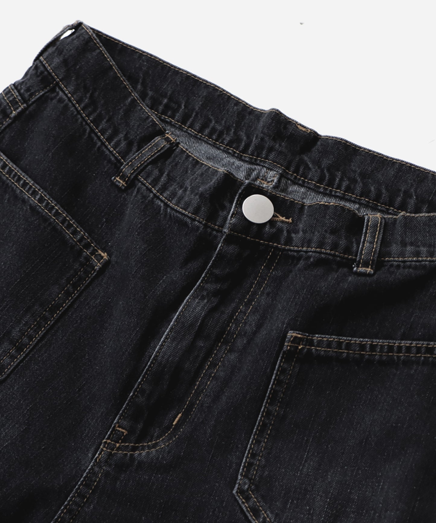 Wide denim pants Men's