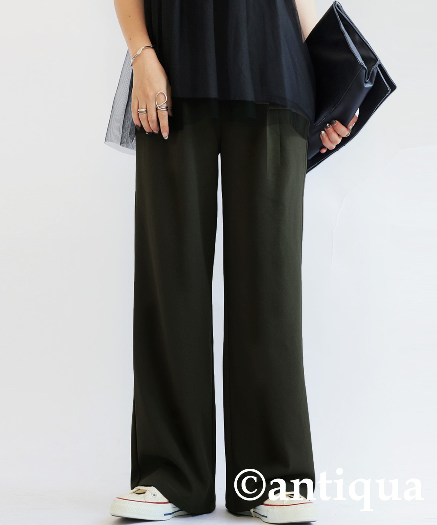 Georgette fabric Straight Pants Ladies