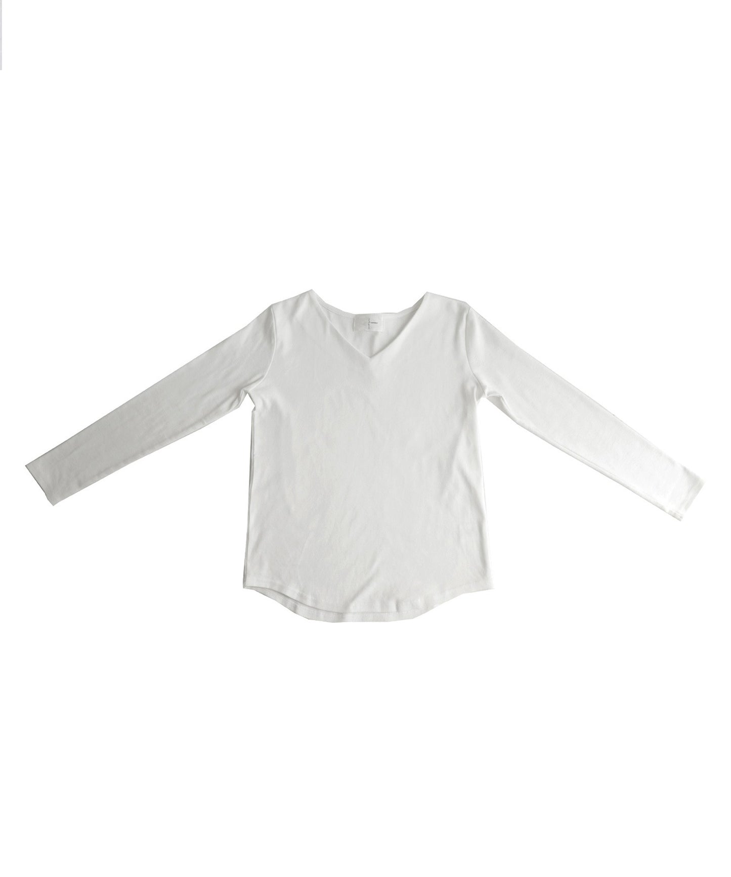 Cotton V -neck Long sleeve T-shirt Ladies Tops Cotton