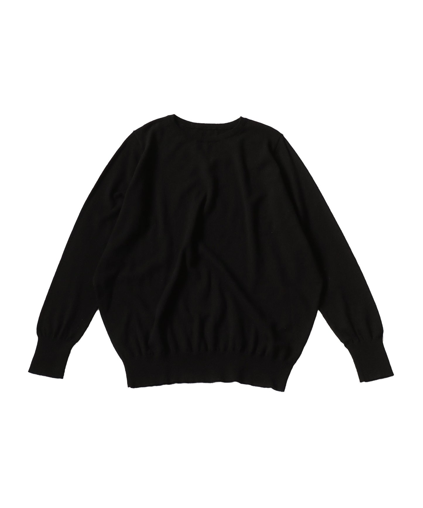 Crew neck plain knitting Ladies Tops Sweater