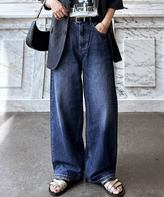 Wide Denim Pants Ladies