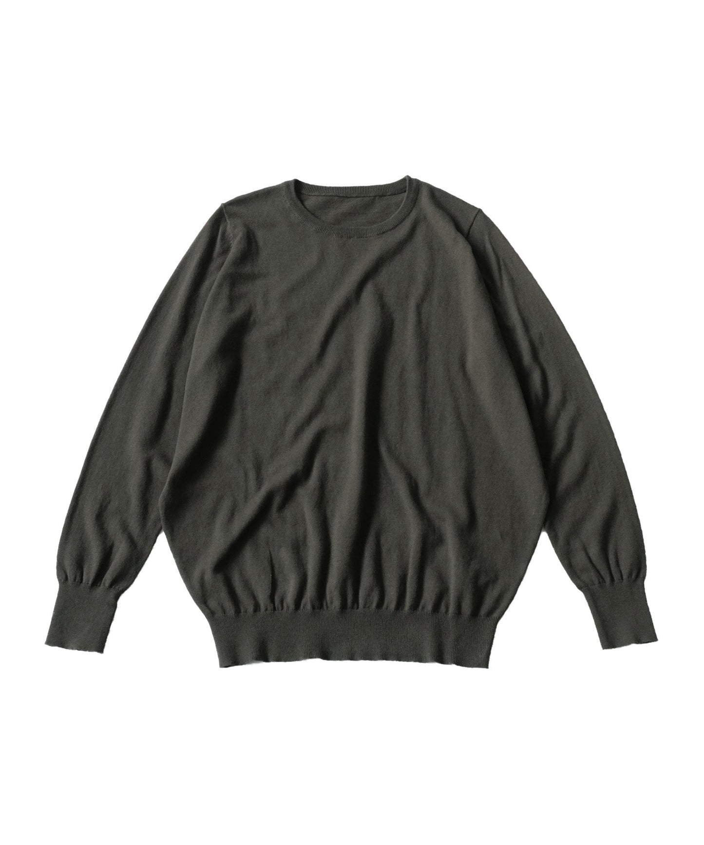 Crew neck plain knitting Ladies Tops Sweater