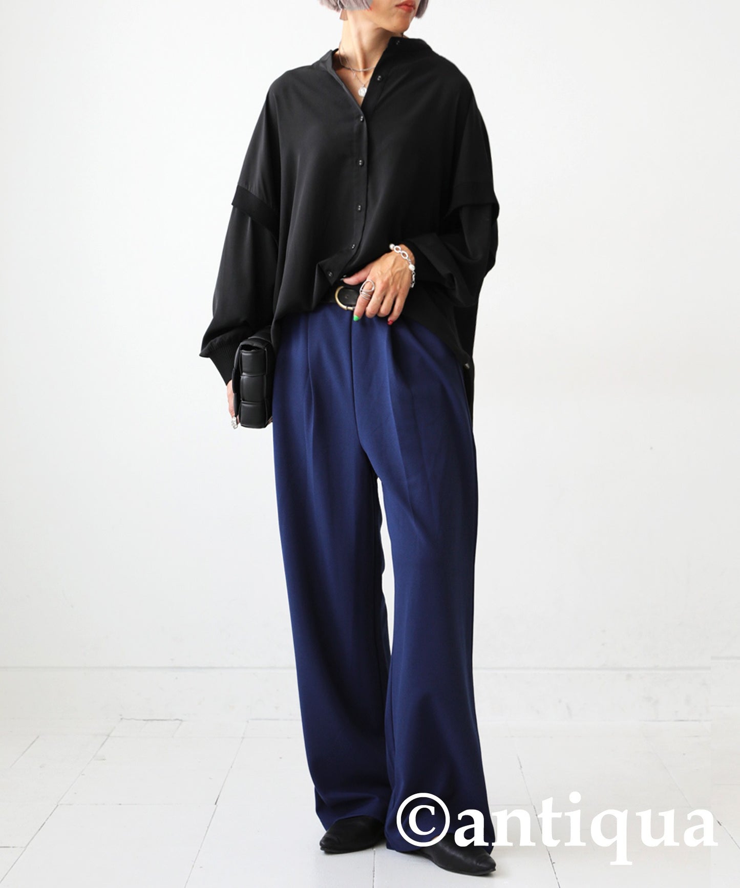 Georgette fabric Straight Pants Ladies