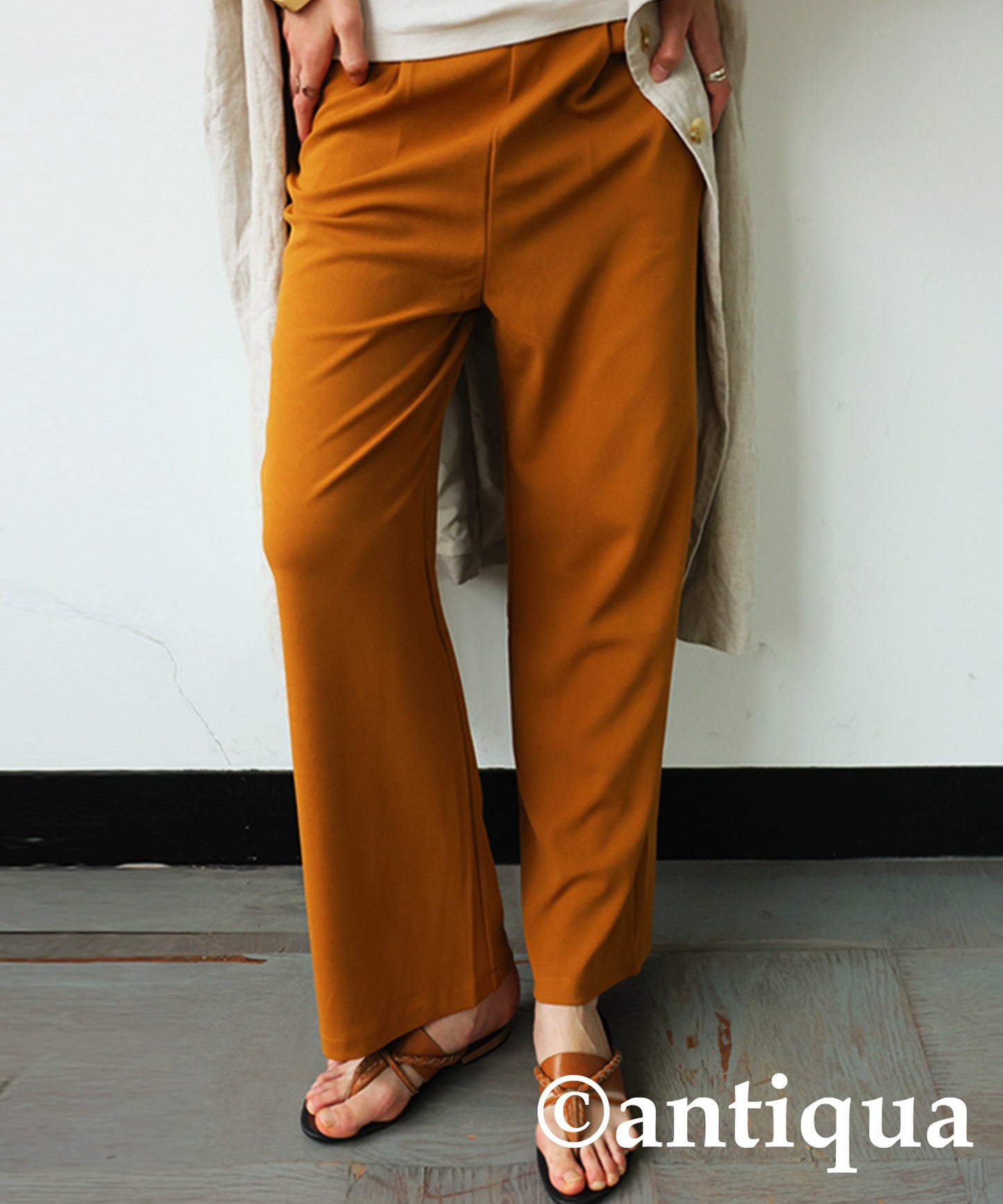 Georgette fabric Straight Pants Ladies