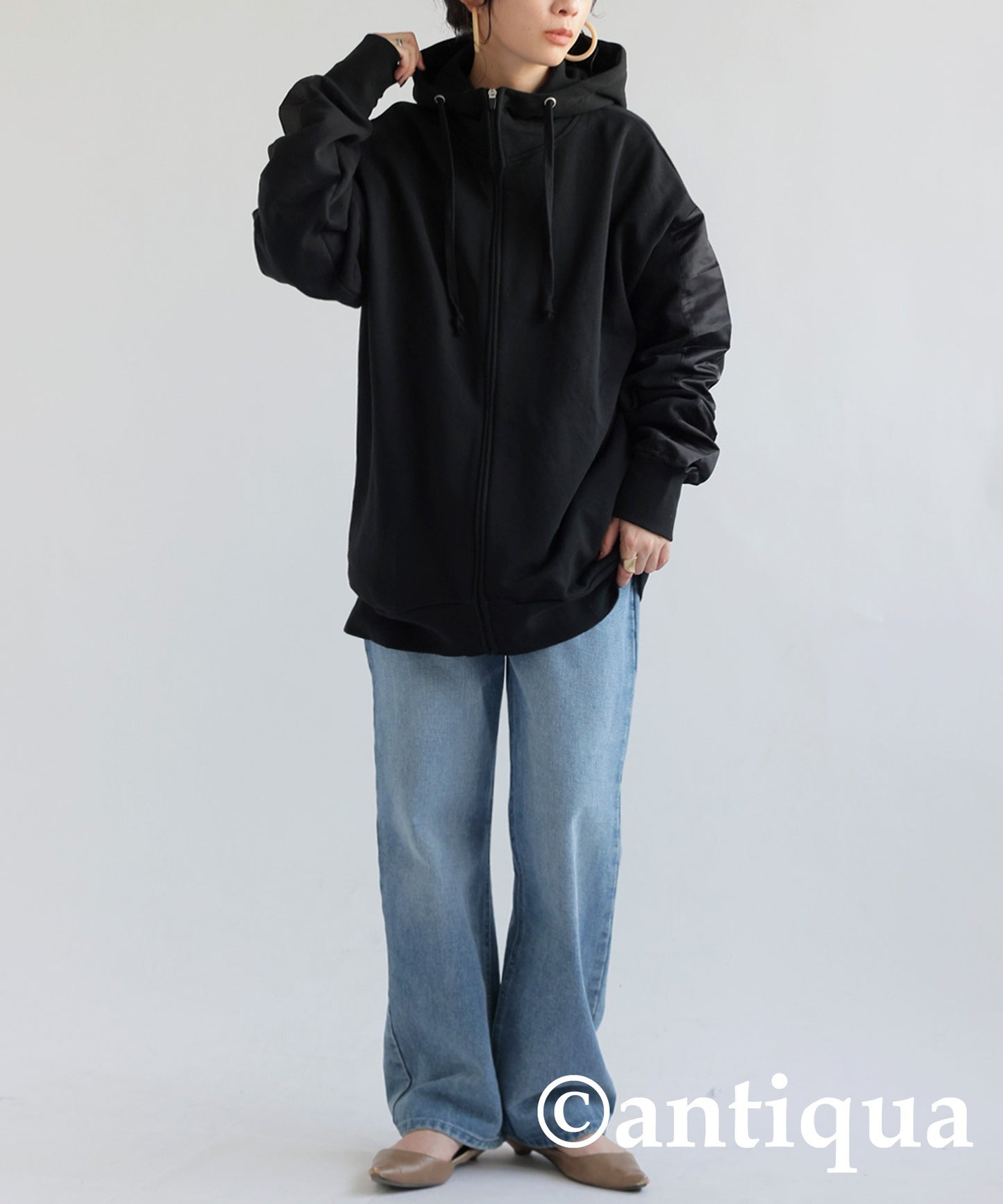 Nylon Line Hoodie Ladies