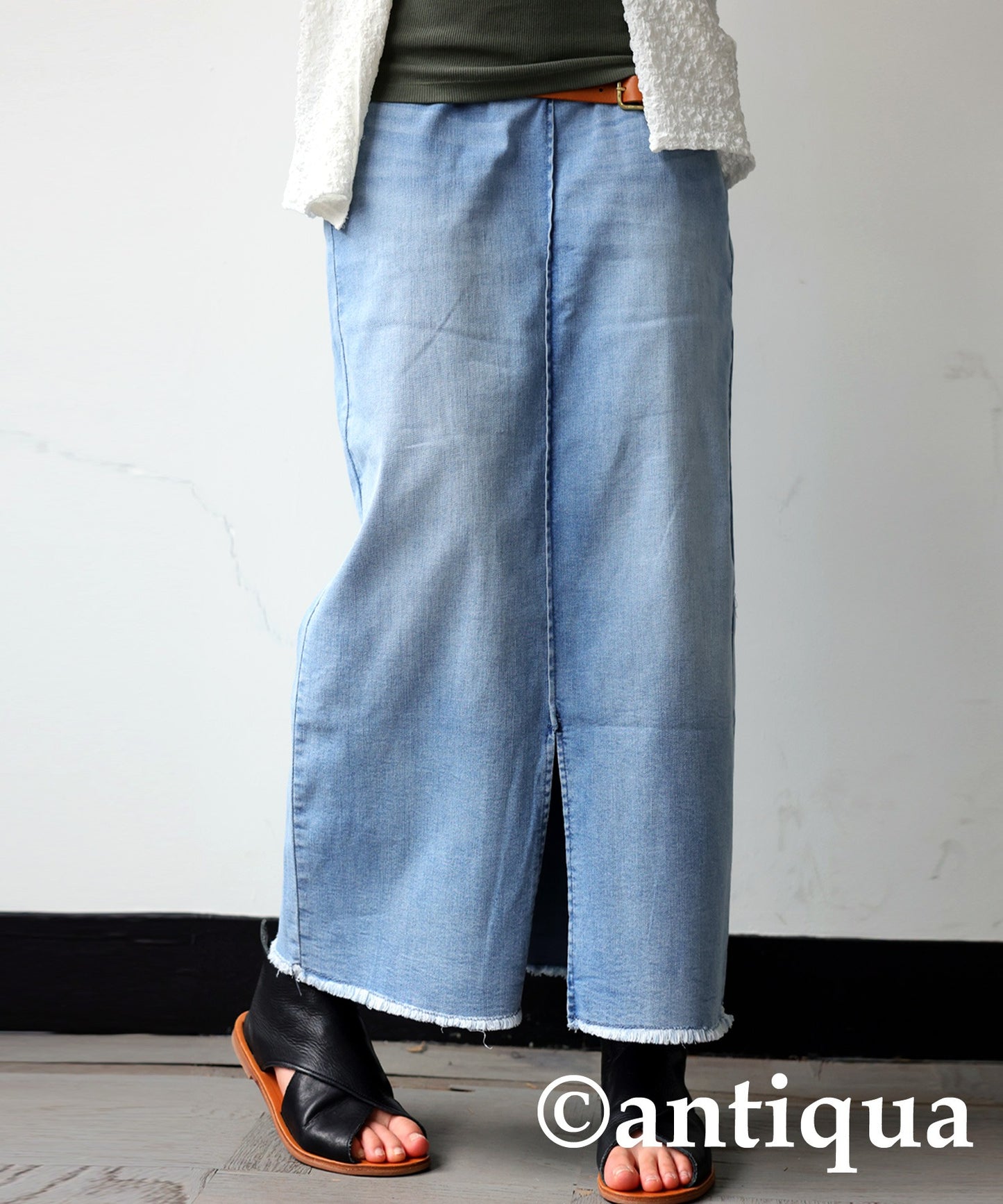 Denim Ladies skirt Long