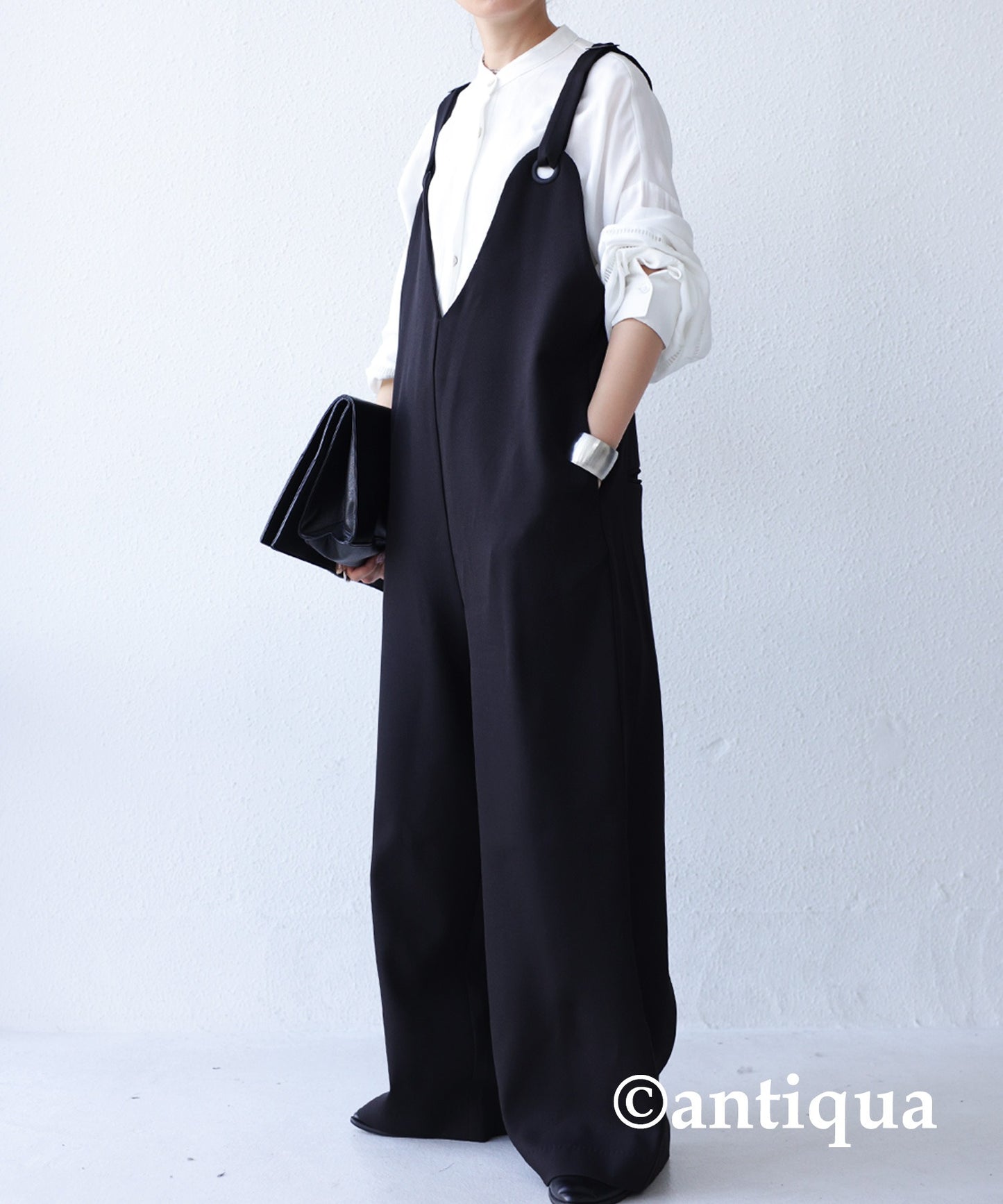 Ladies Salopette mode wide pants