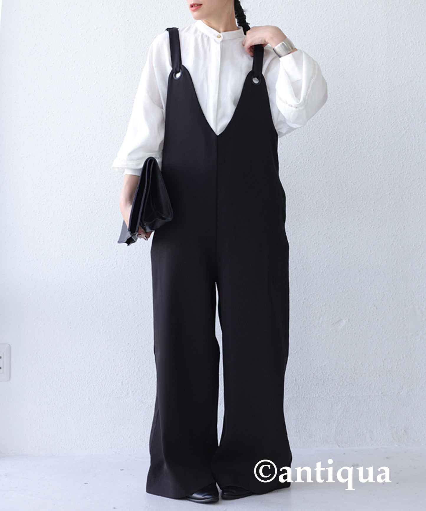 Ladies Salopette mode wide pants