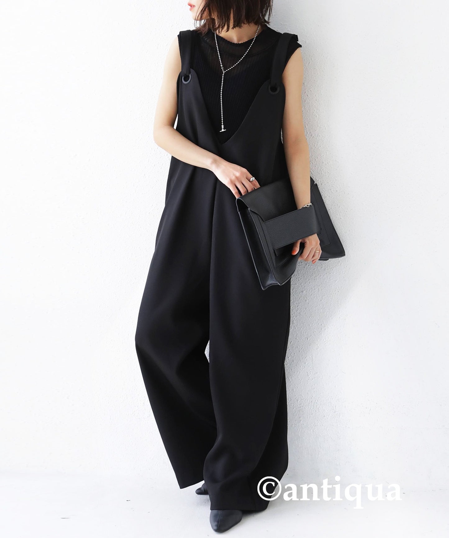 Ladies Salopette mode wide pants