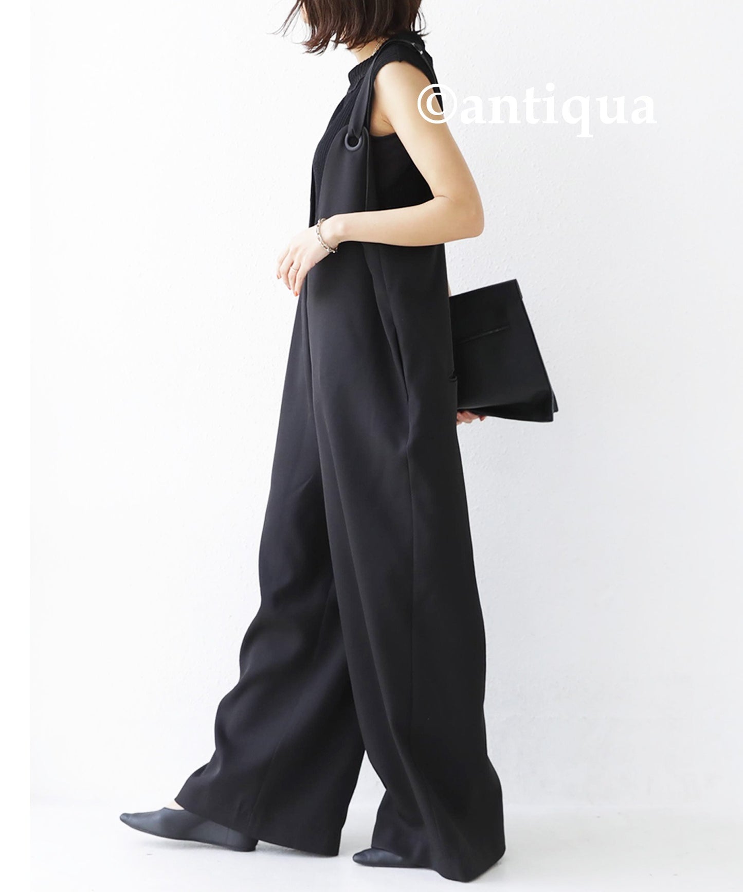 Ladies Salopette mode wide pants