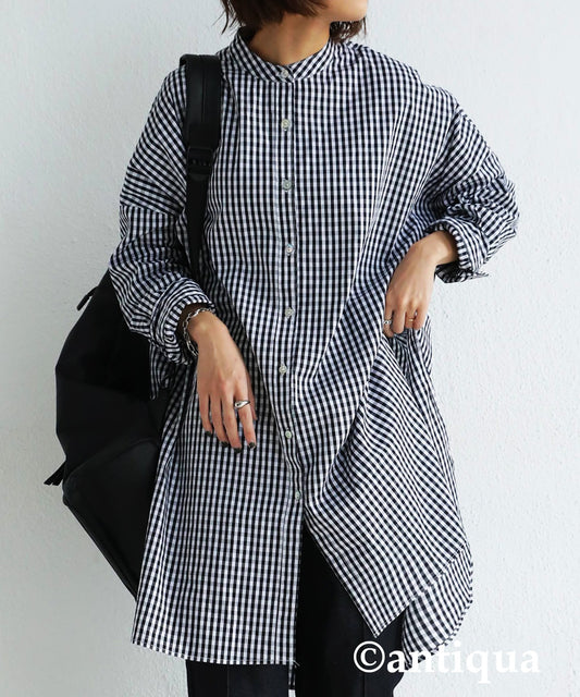 Gingham check shirt Ladies