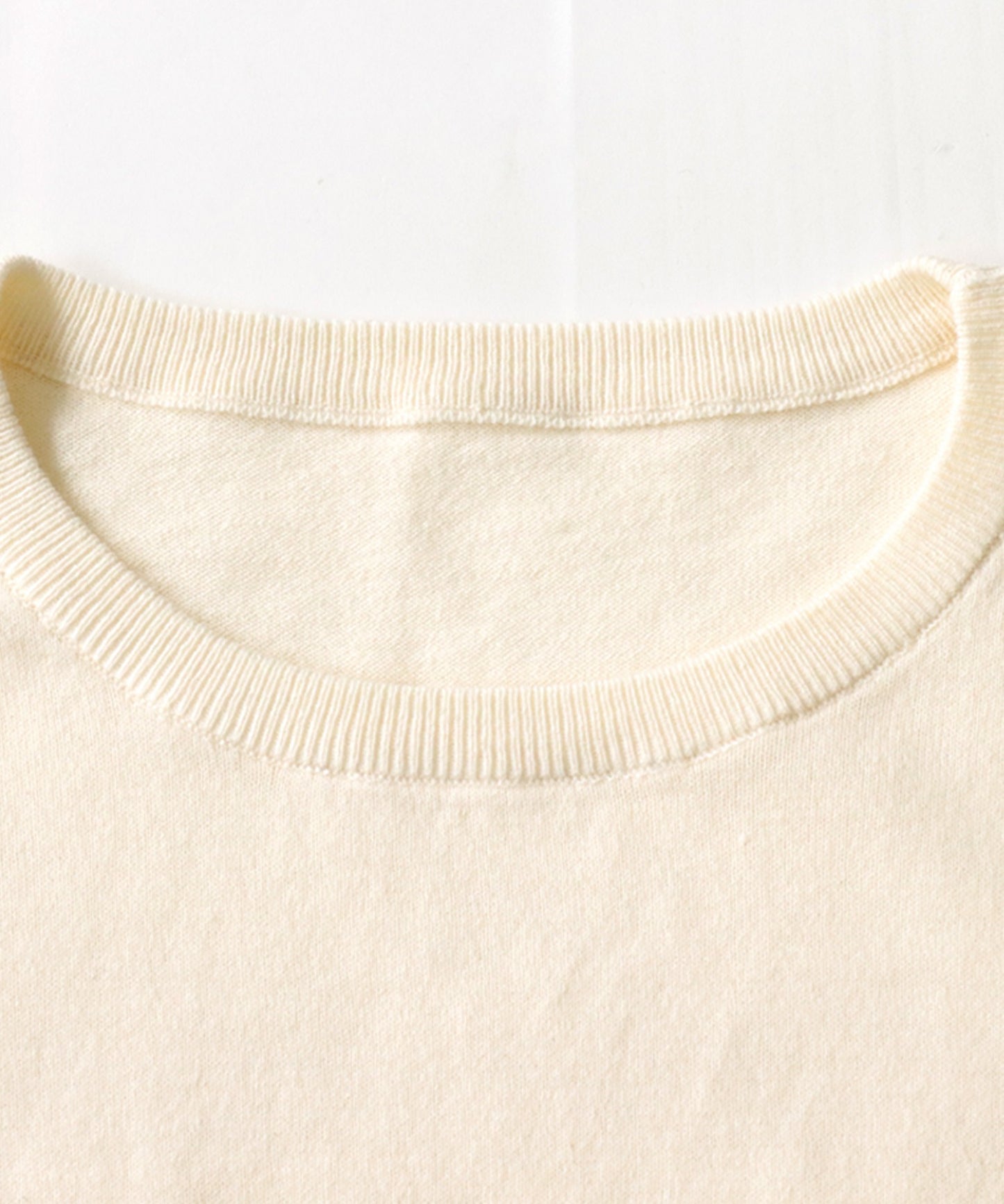 Crew neck plain knitting Ladies Tops Sweater