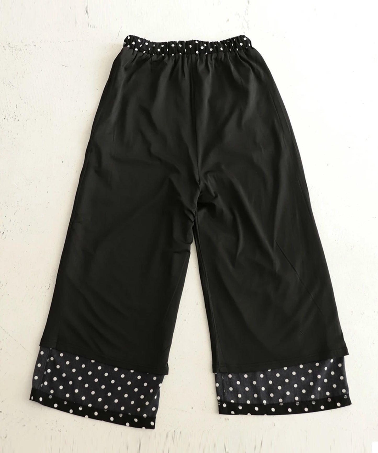 Dot pattern wide pants Ladies