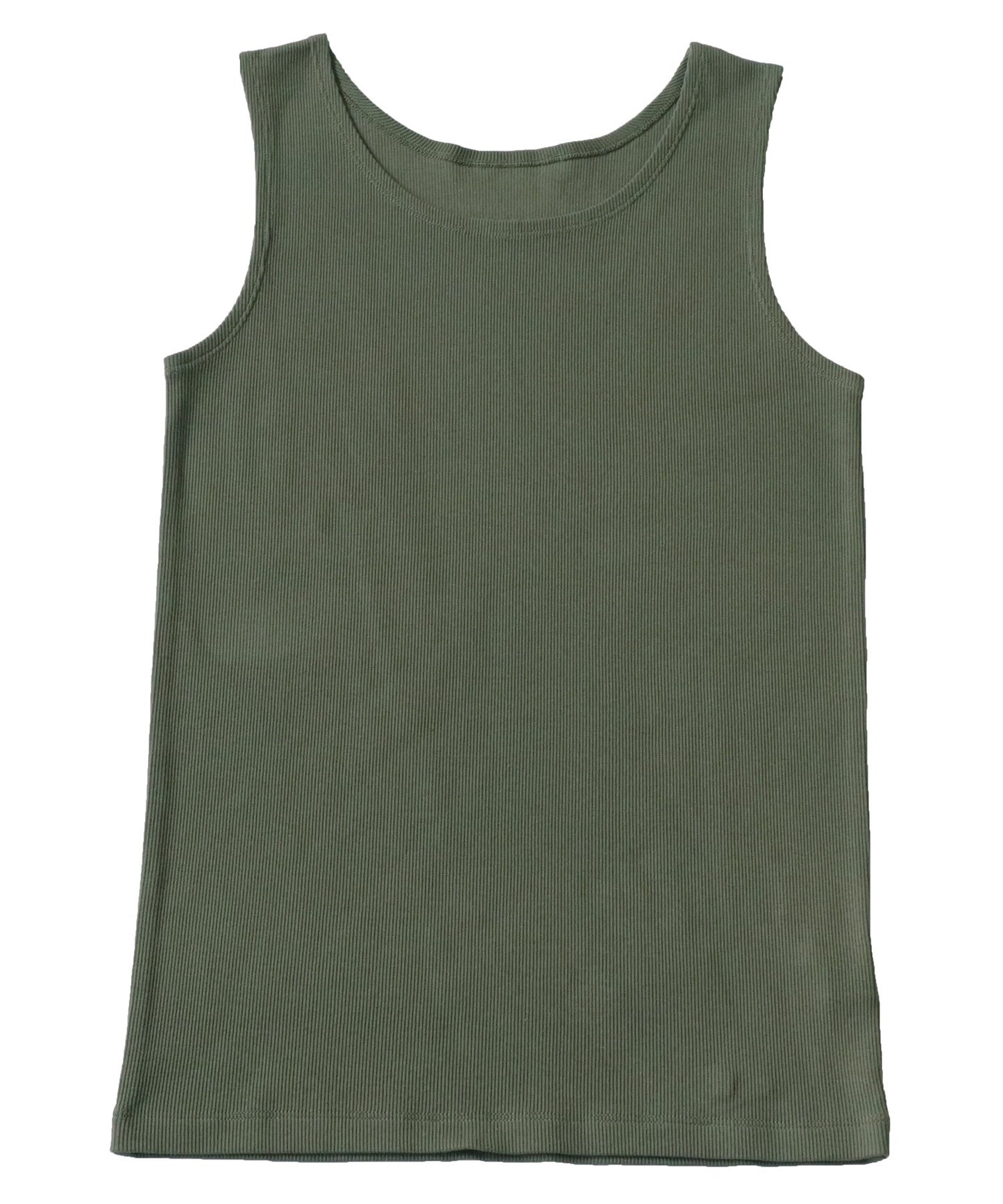 Rib Ladies Tank Tops solid color