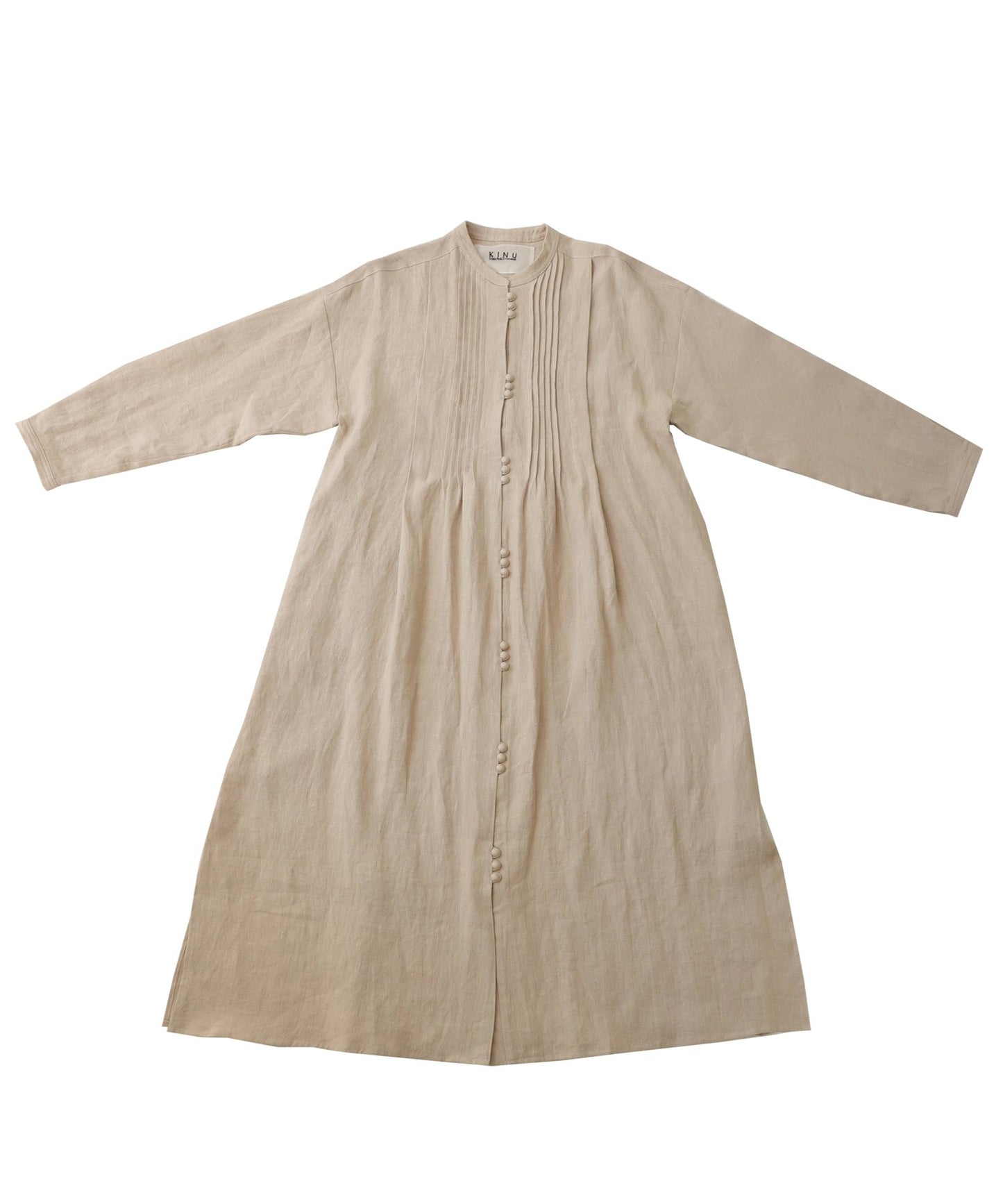 Ladies Linen shirt Casual Long dress Long-Sleeve