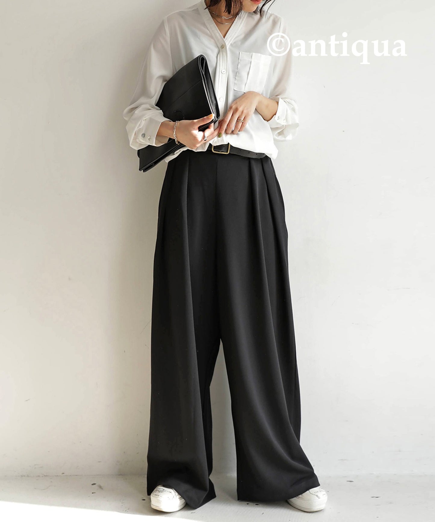 Tuck Wide Ladies Pants Bottoms Wide Pants