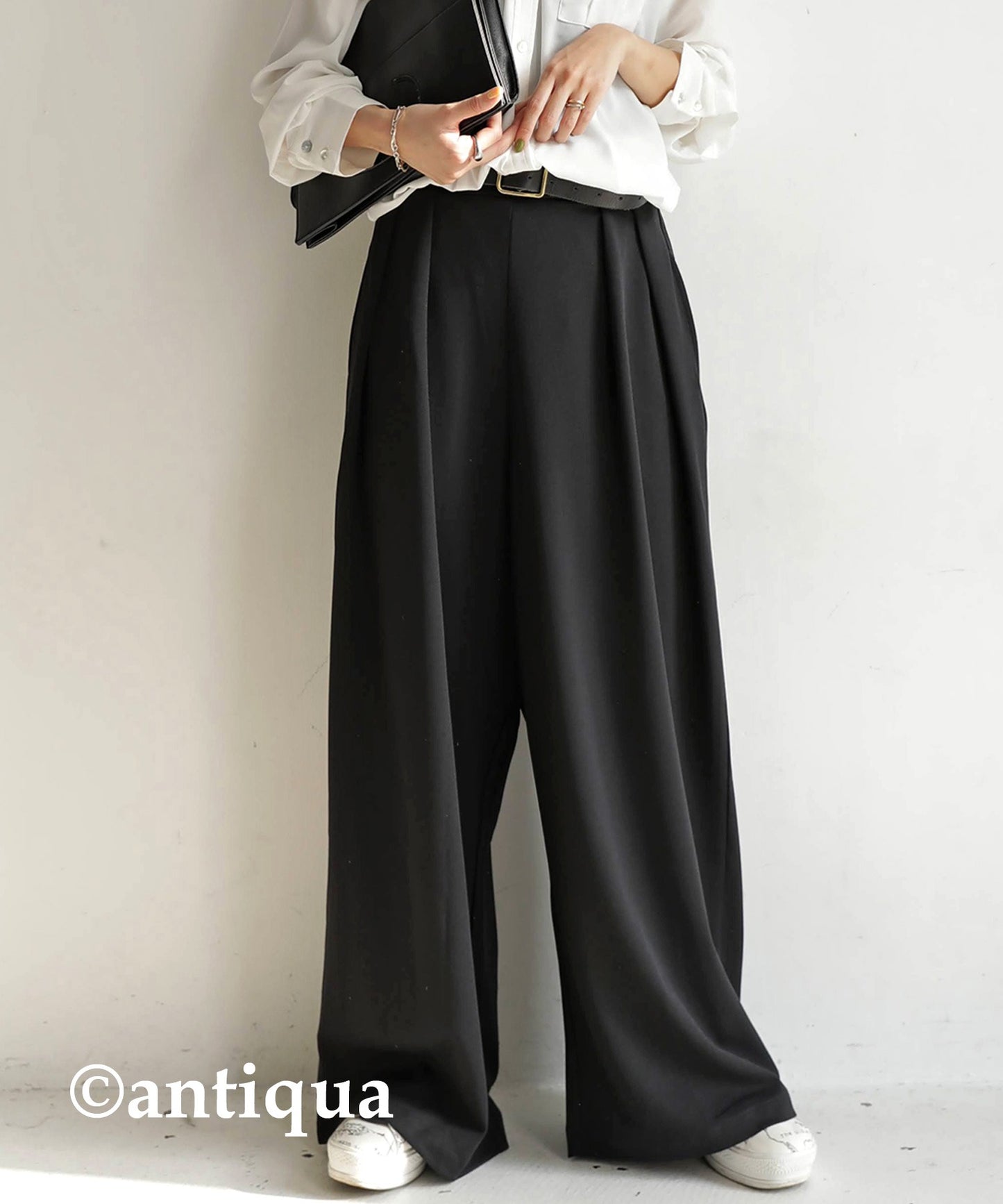 Tuck Wide Ladies Pants Bottoms Wide Pants