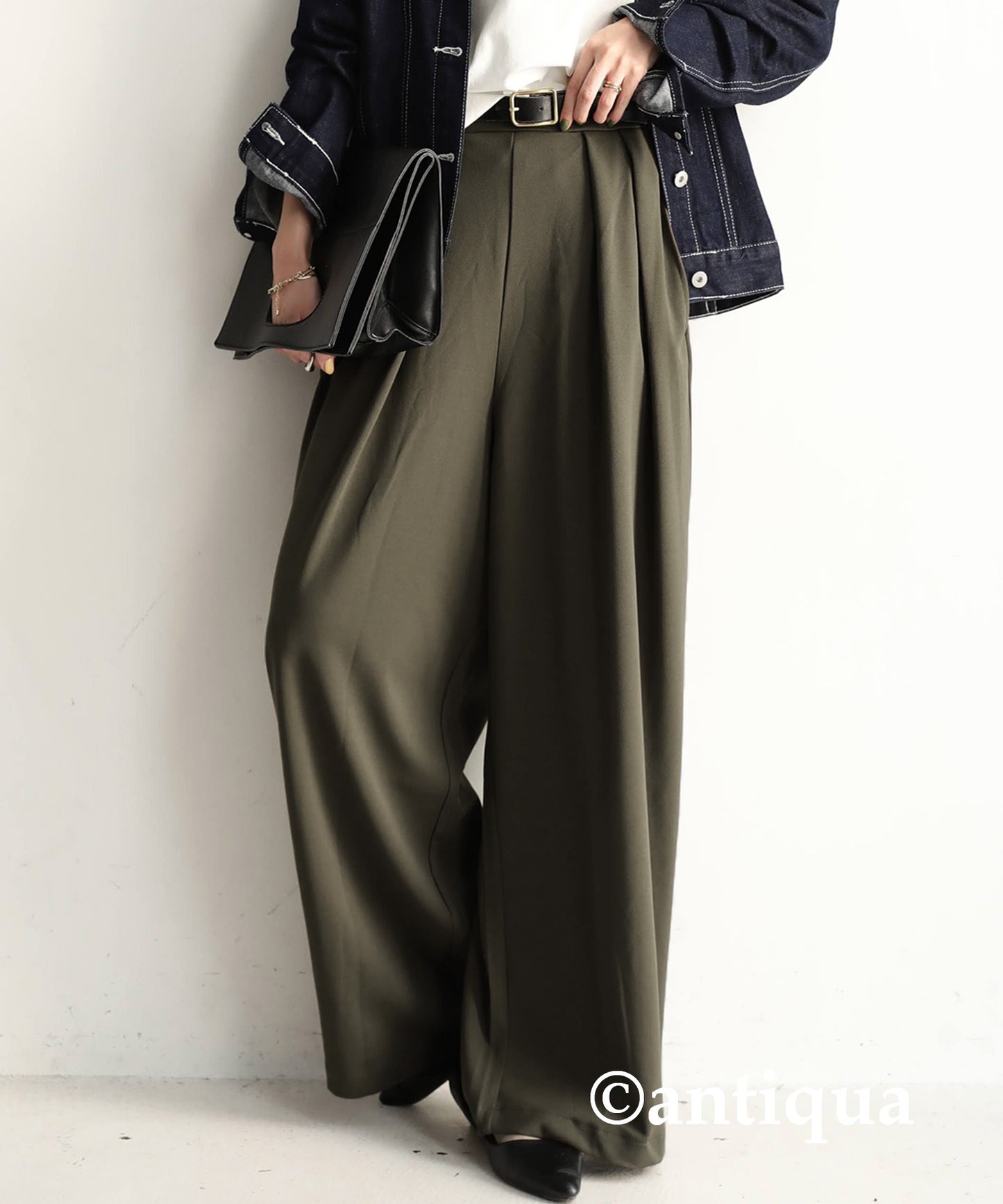 Tuck Wide Ladies Pants Bottoms Wide Pants