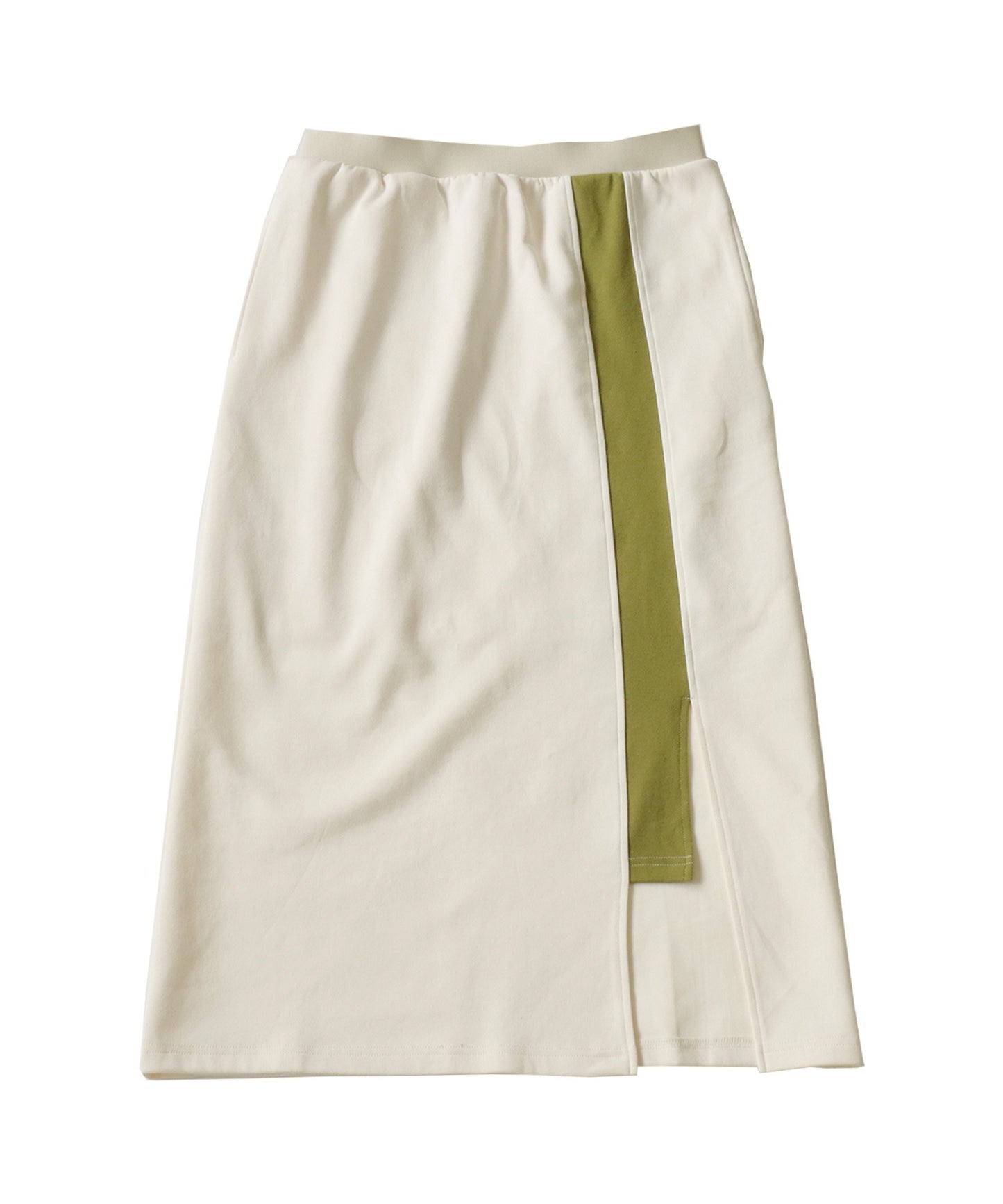Ponte fabric Ladies Long skirt bicolor