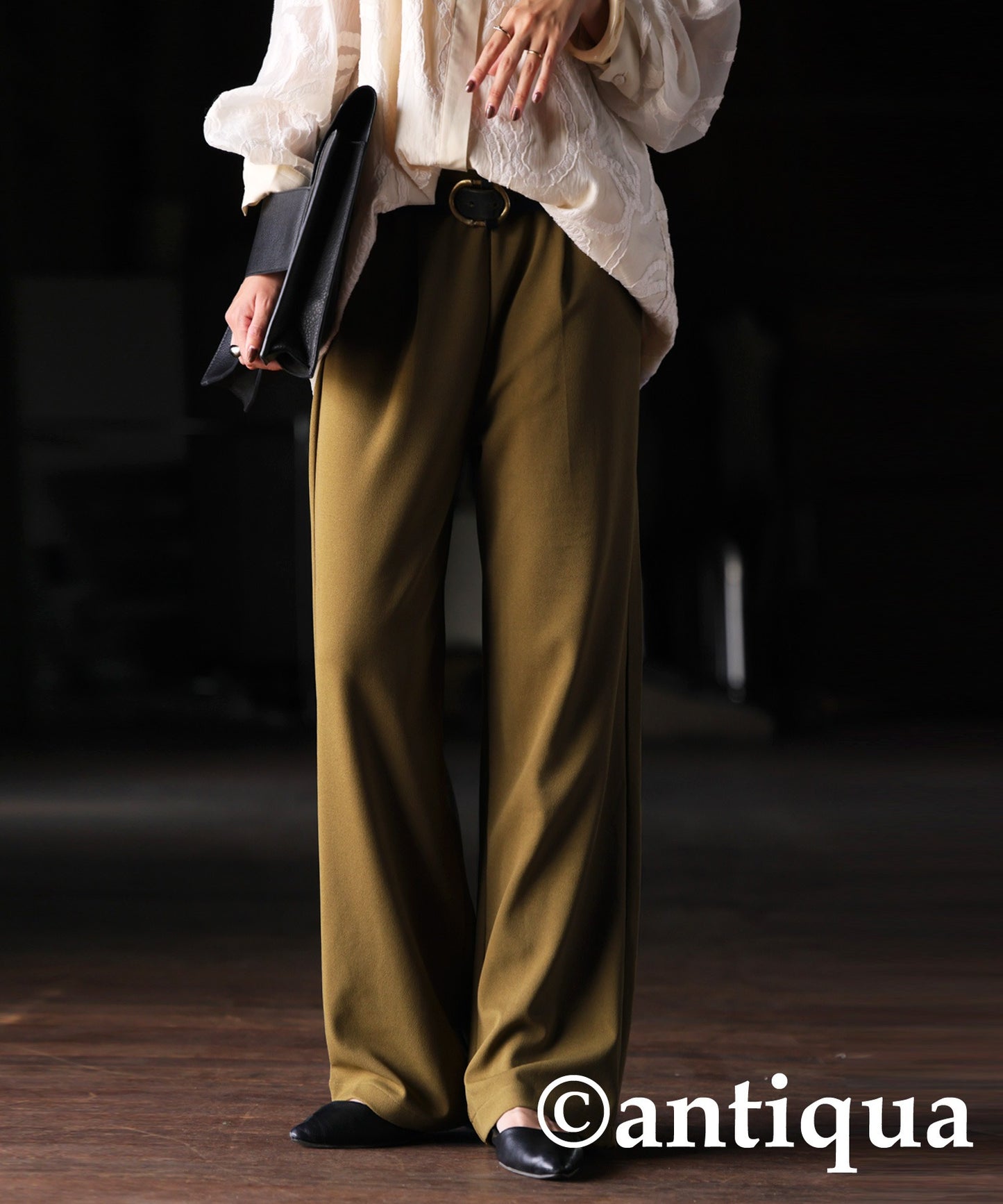 Georgette fabric Straight Pants Ladies